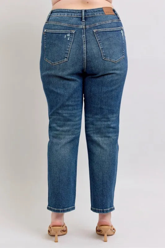 Judy Blue High Waisted Rigid Magic Straight Leg Jeans