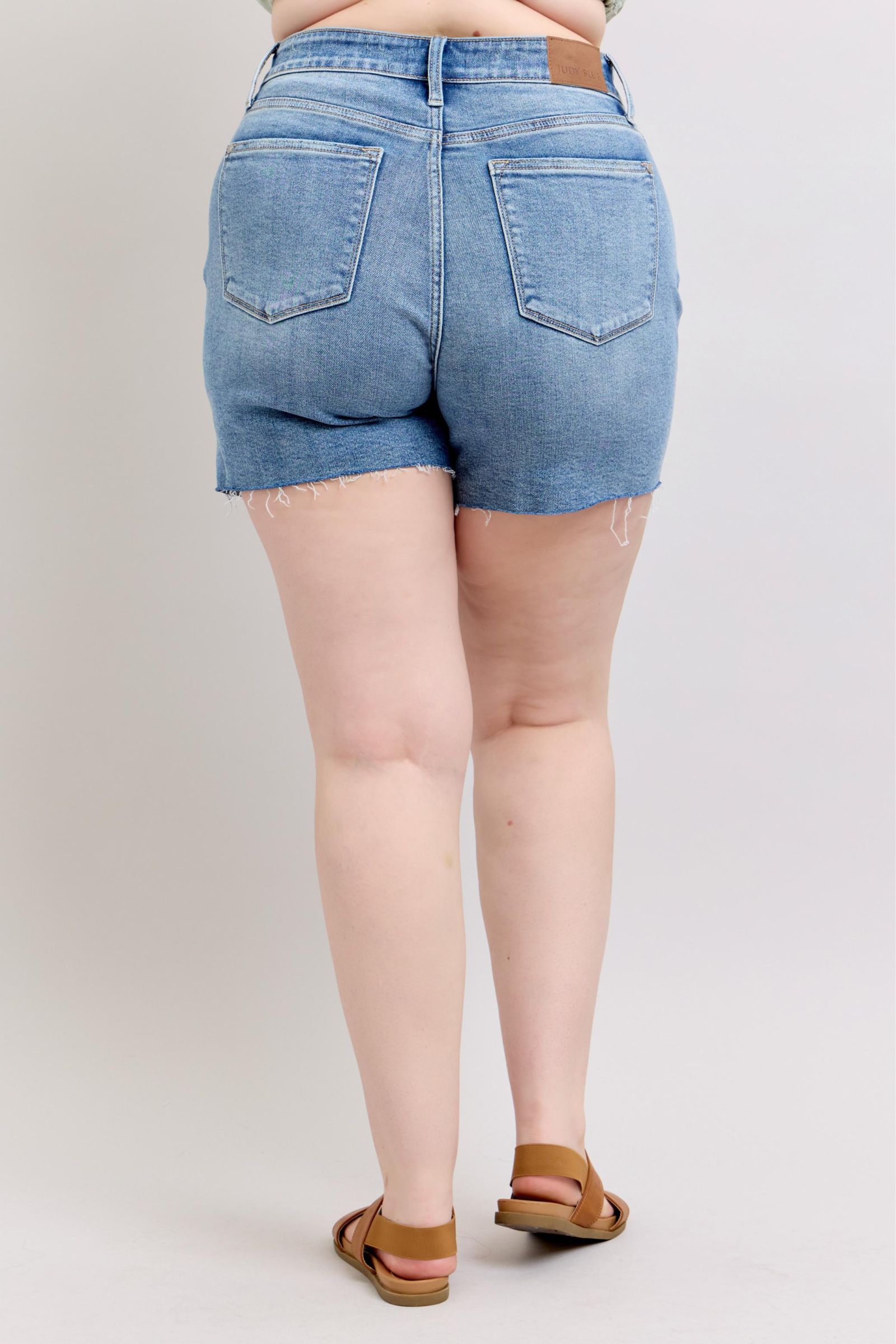 Judy Blue Charley High Rise Distressed Cutoff Shorts Womens