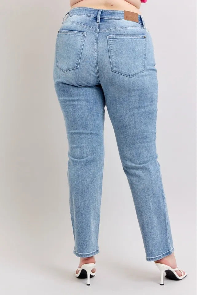 Judy Blue Plus Size High Waist Dad Jeans