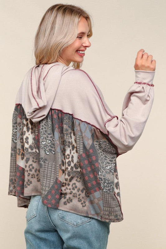 Haptics Animal Patchwork Hoodie