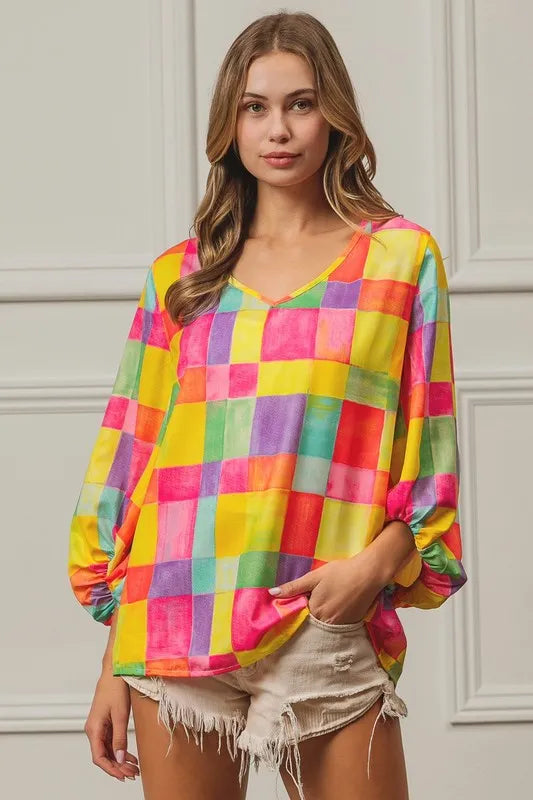 BiBi Multi Block Bubble Pop Ballon Top