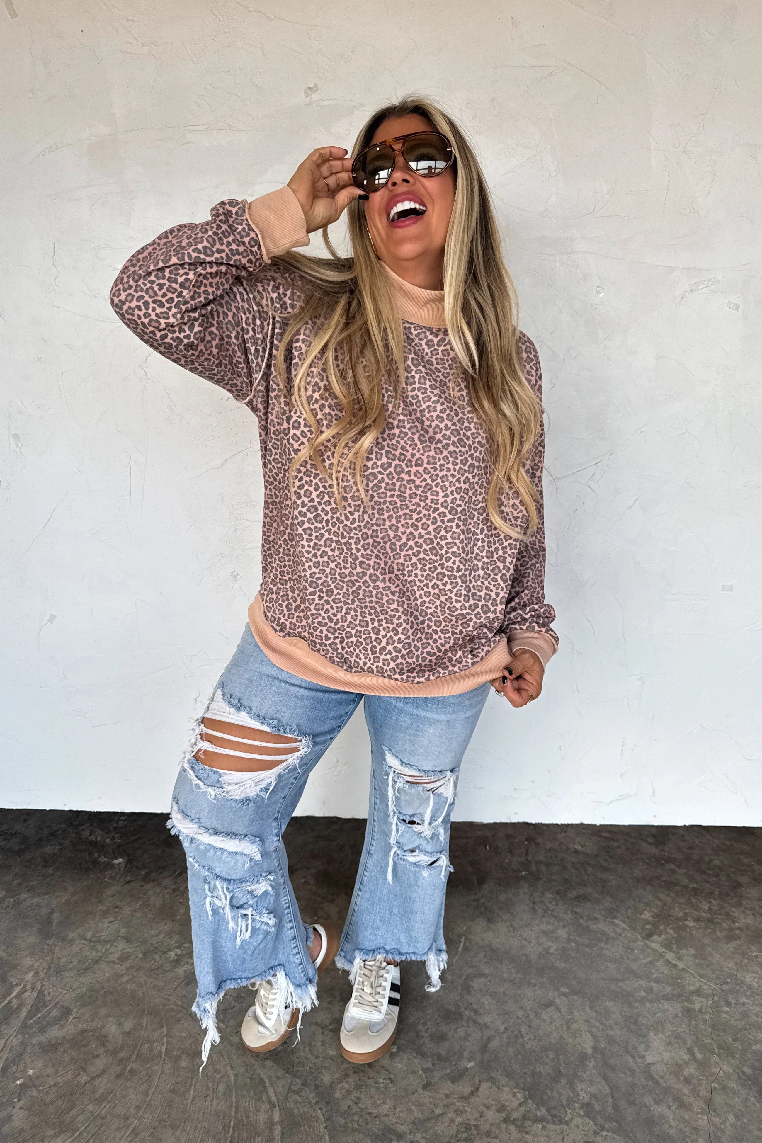 PREORDER: Blakeley Miller Mock Neck Sweatshirt Womens