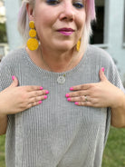 Zenana Black Ribbed Oversized Top