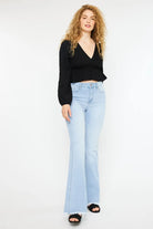 Kancan High Rise Curvy Flare Jeans