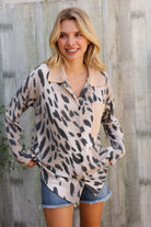 Reborn J Spot On Button-Up Shacket