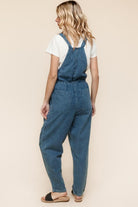 Haptics Cotton Denim Baggy Leg Bib Overall Jumper
