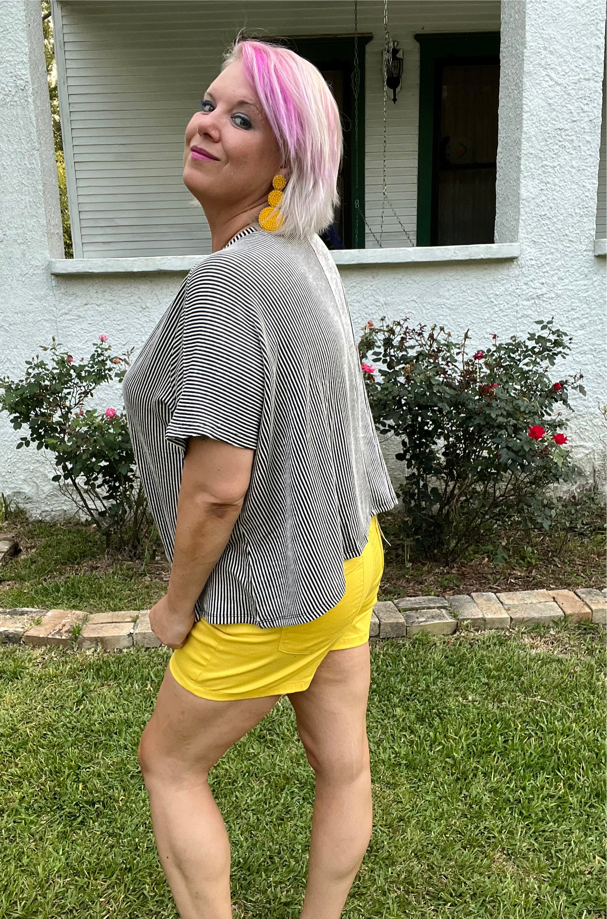 Zenana Black Ribbed Oversized Top