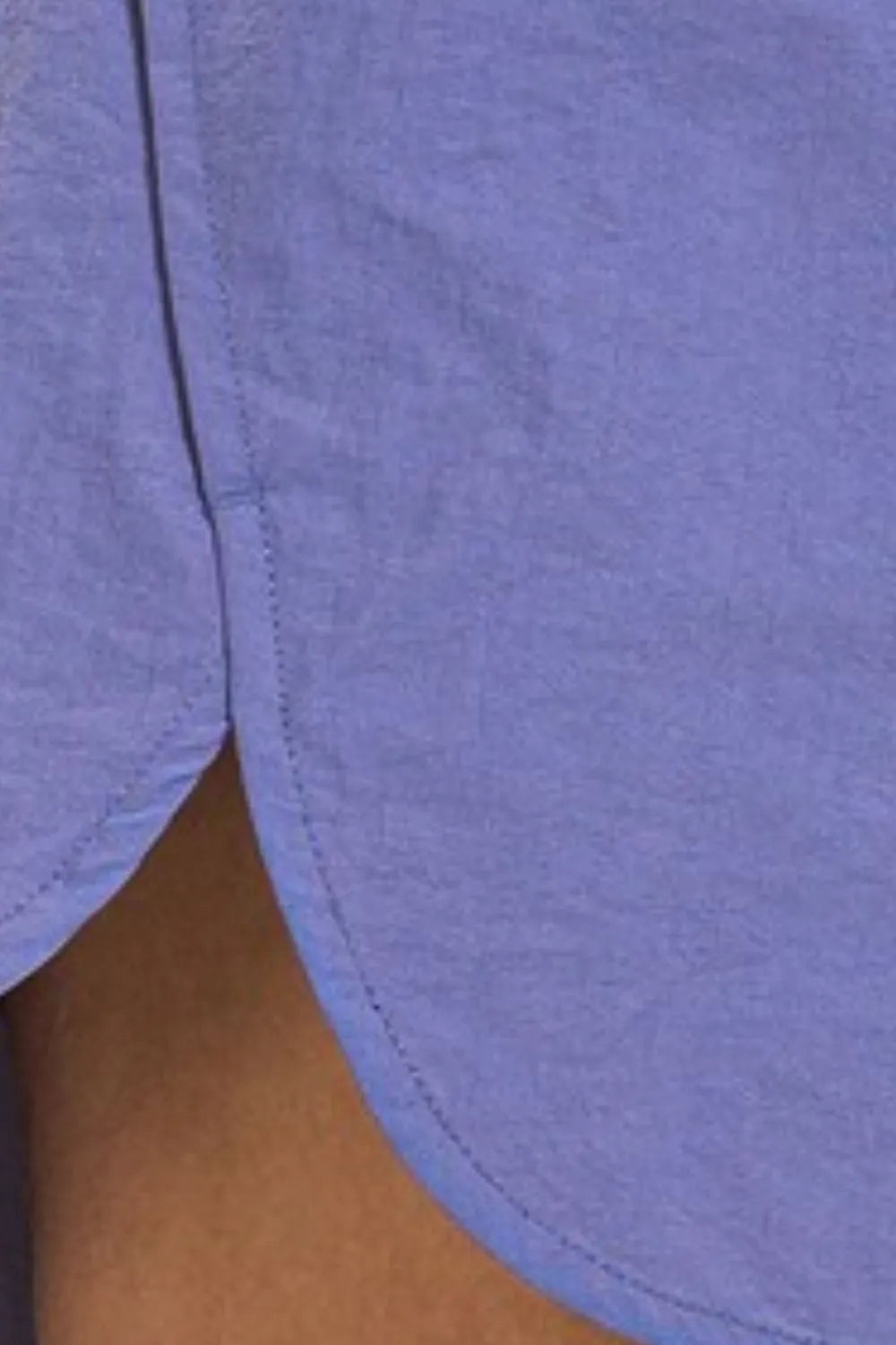 Zenana Marlin Windbreaker Smocked Waistband Running Shorts