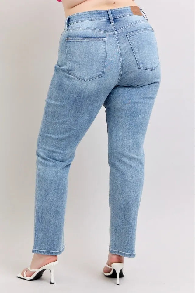 Judy Blue Plus Size High Waist Dad Jeans