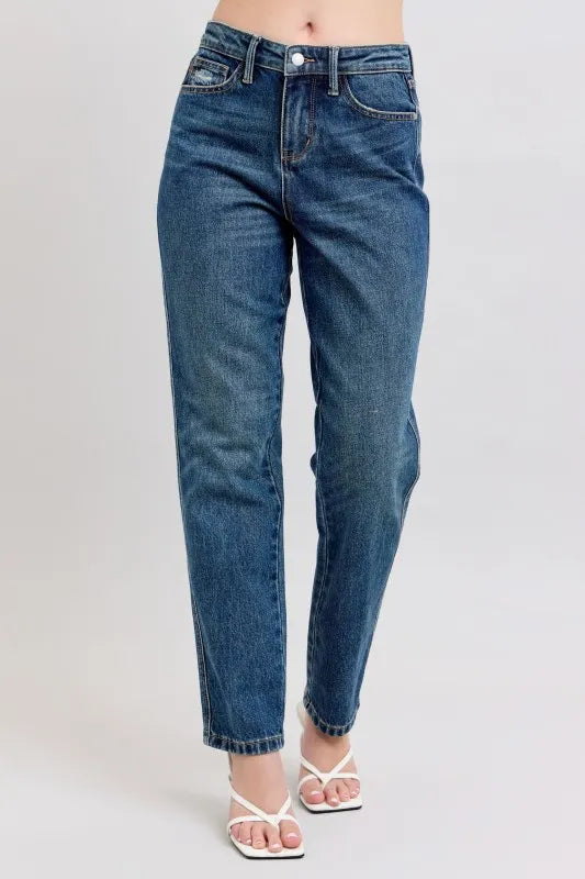 Judy Blue High Waisted Rigid Magic Straight Leg Jeans