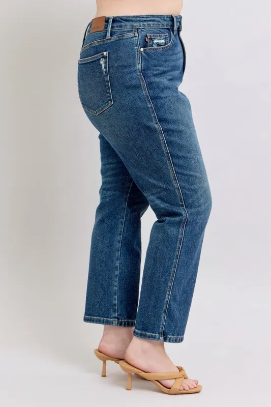 Judy Blue High Waisted Rigid Magic Straight Leg Jeans