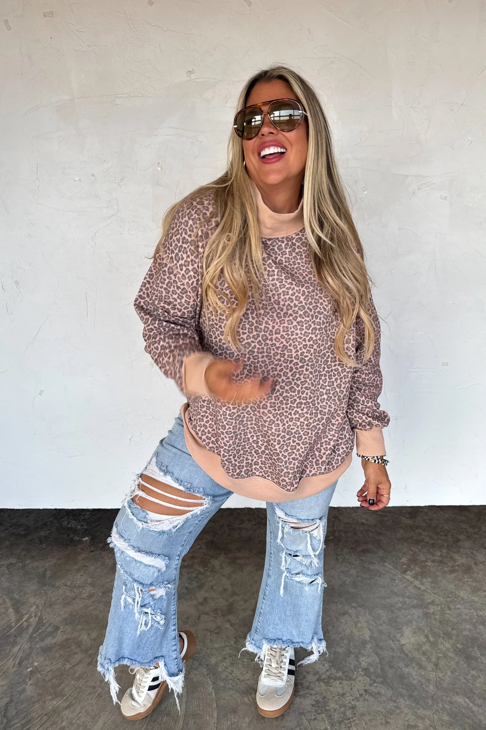 PREORDER: Blakeley Miller Mock Neck Sweatshirt Womens