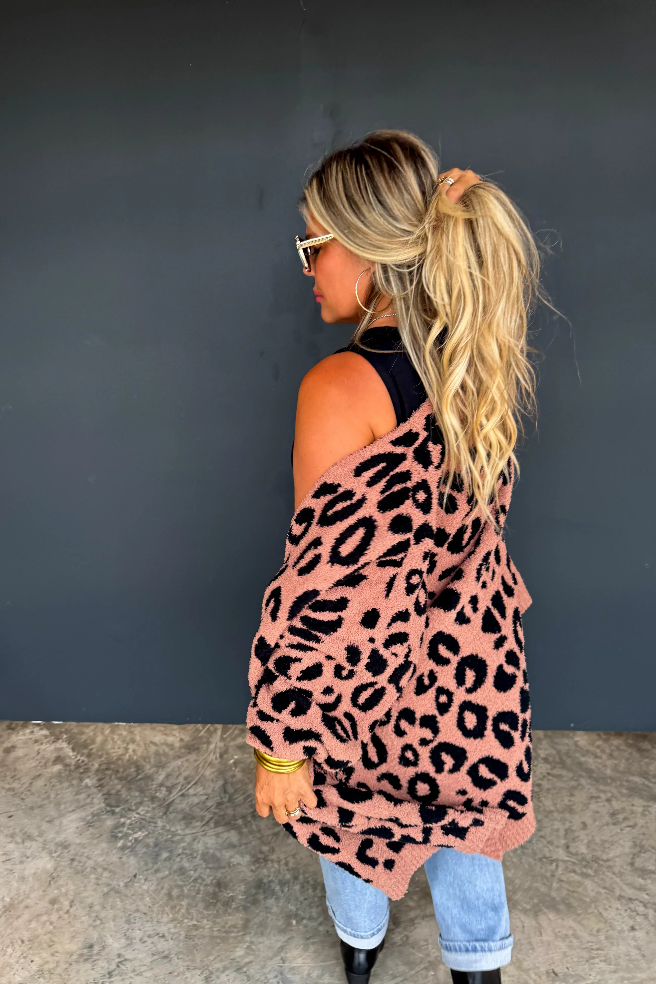 PREORDER: BLAKELEY Cheetah Cloud Cardigan Womens