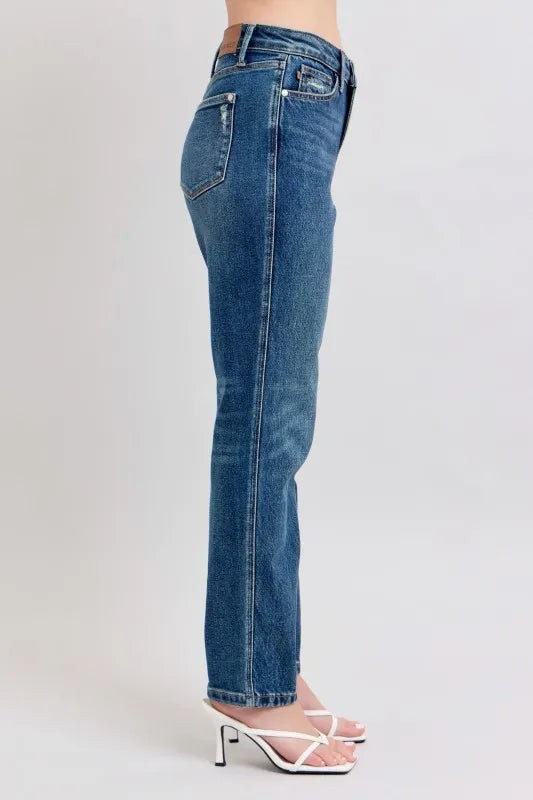 Judy Blue High Waisted Rigid Magic Straight Leg Jeans