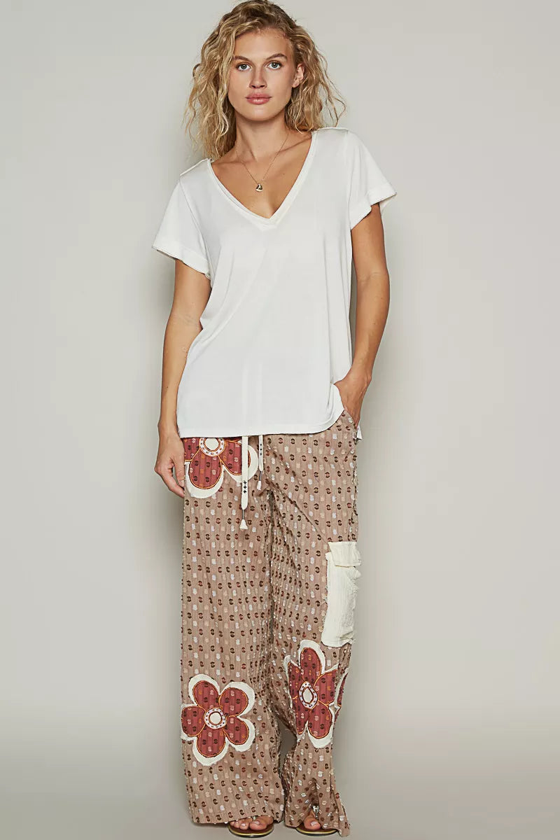 POL Basic V-Neck Short Sleeve T-Shirt