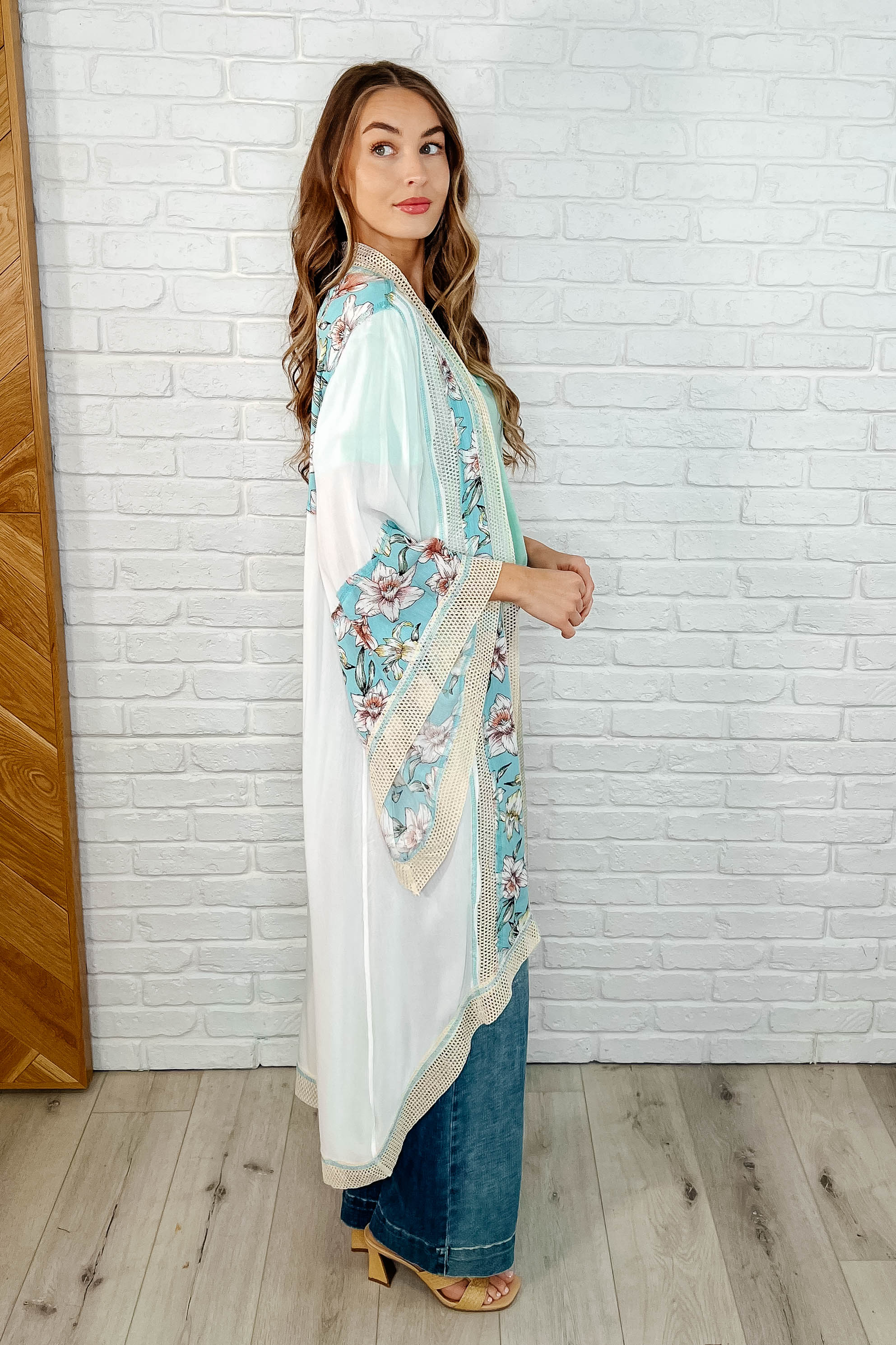 POL Always Flowing Open Front High Low Cardigan Womens