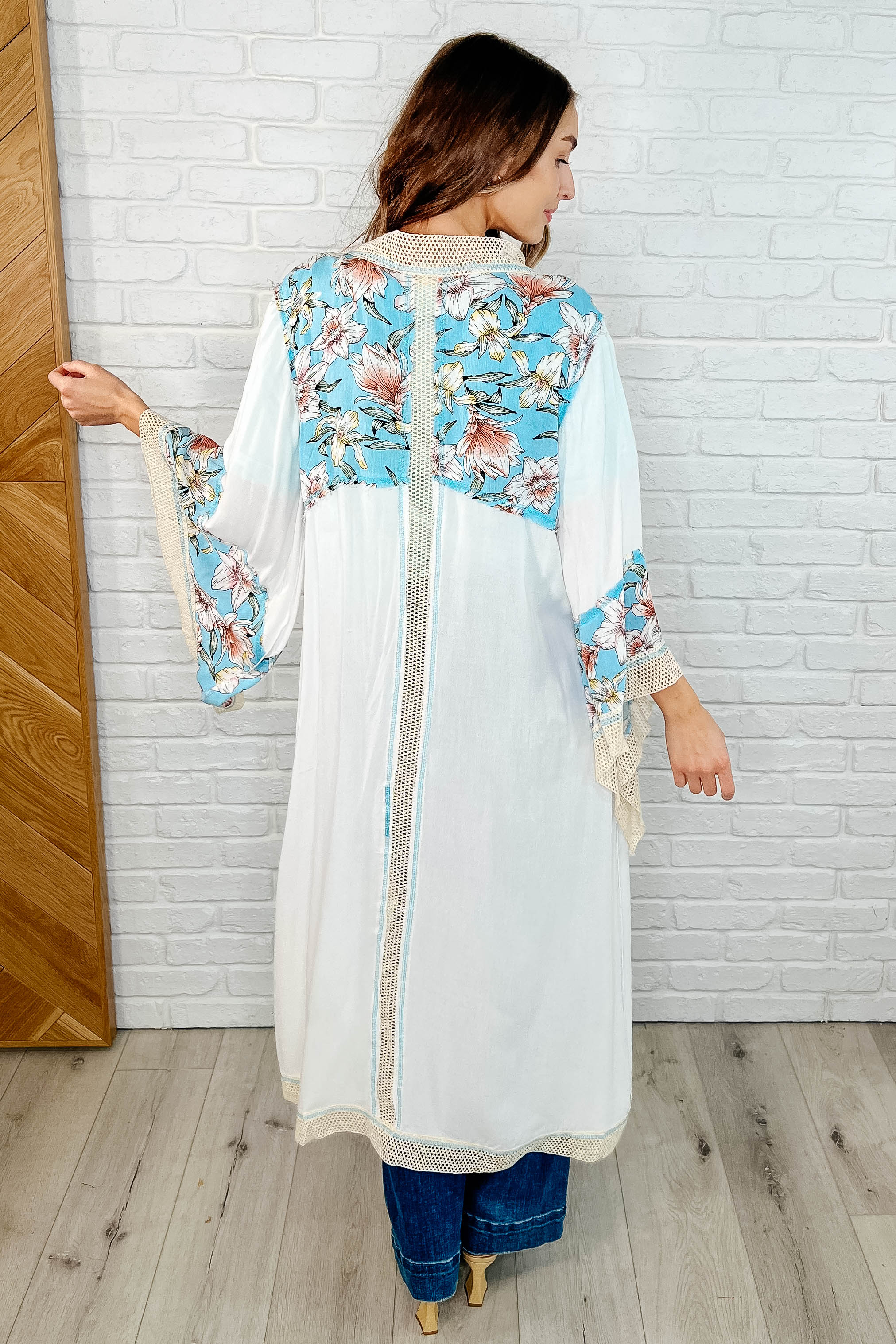 POL Always Flowing Open Front High Low Cardigan Womens