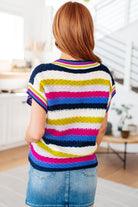 Jodifl Another One V-Neck Striped Top Shirts & Tops