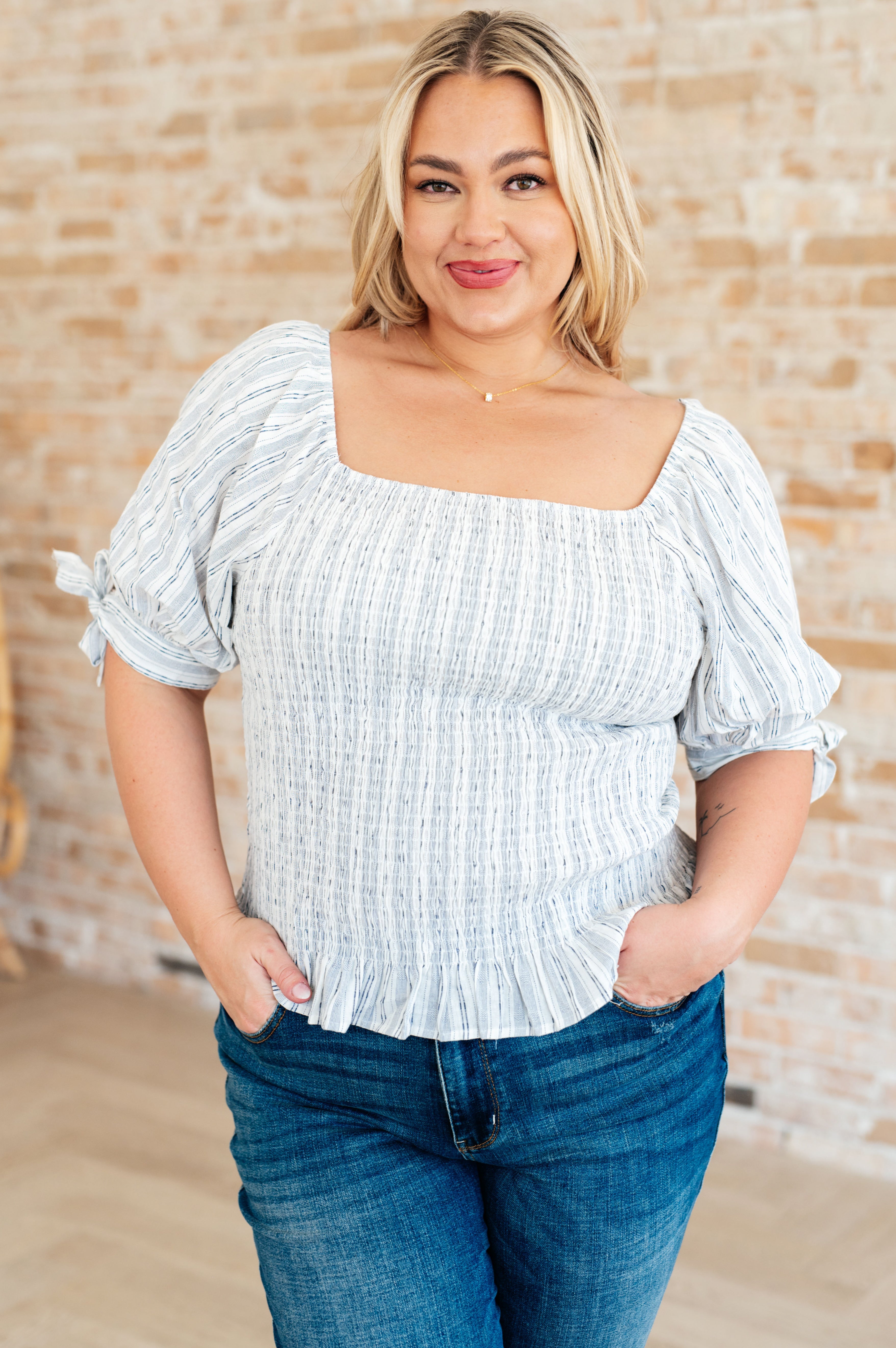 Emily Wonder Anticipating More Smocked Blouse Tops