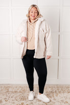 One Eleven North Ask Me Out Checkered Hoodie in Khaki Tops