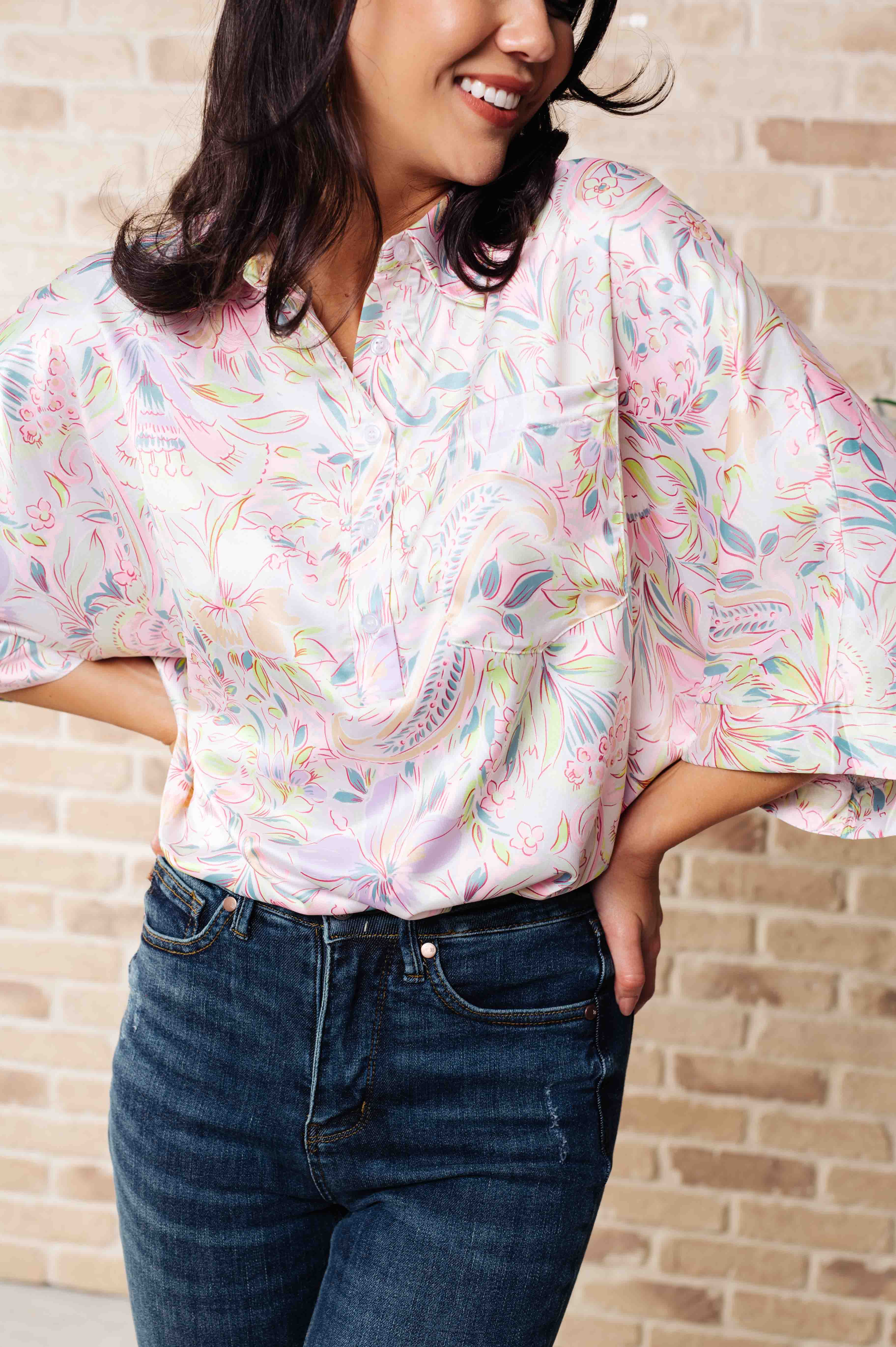 Andree by Unit Blissful Botanicals Blouse Tops