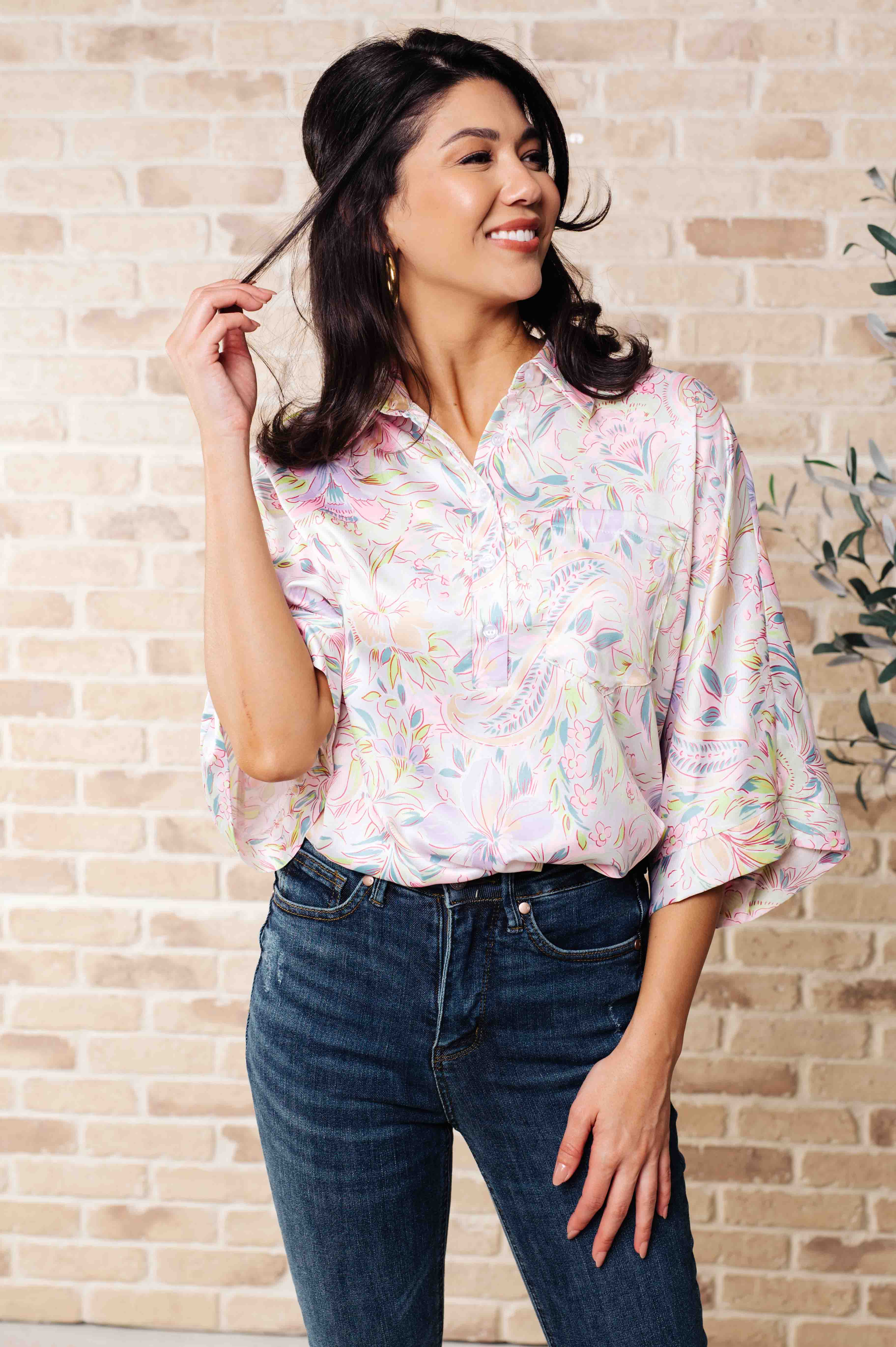 Andree by Unit Blissful Botanicals Blouse Tops