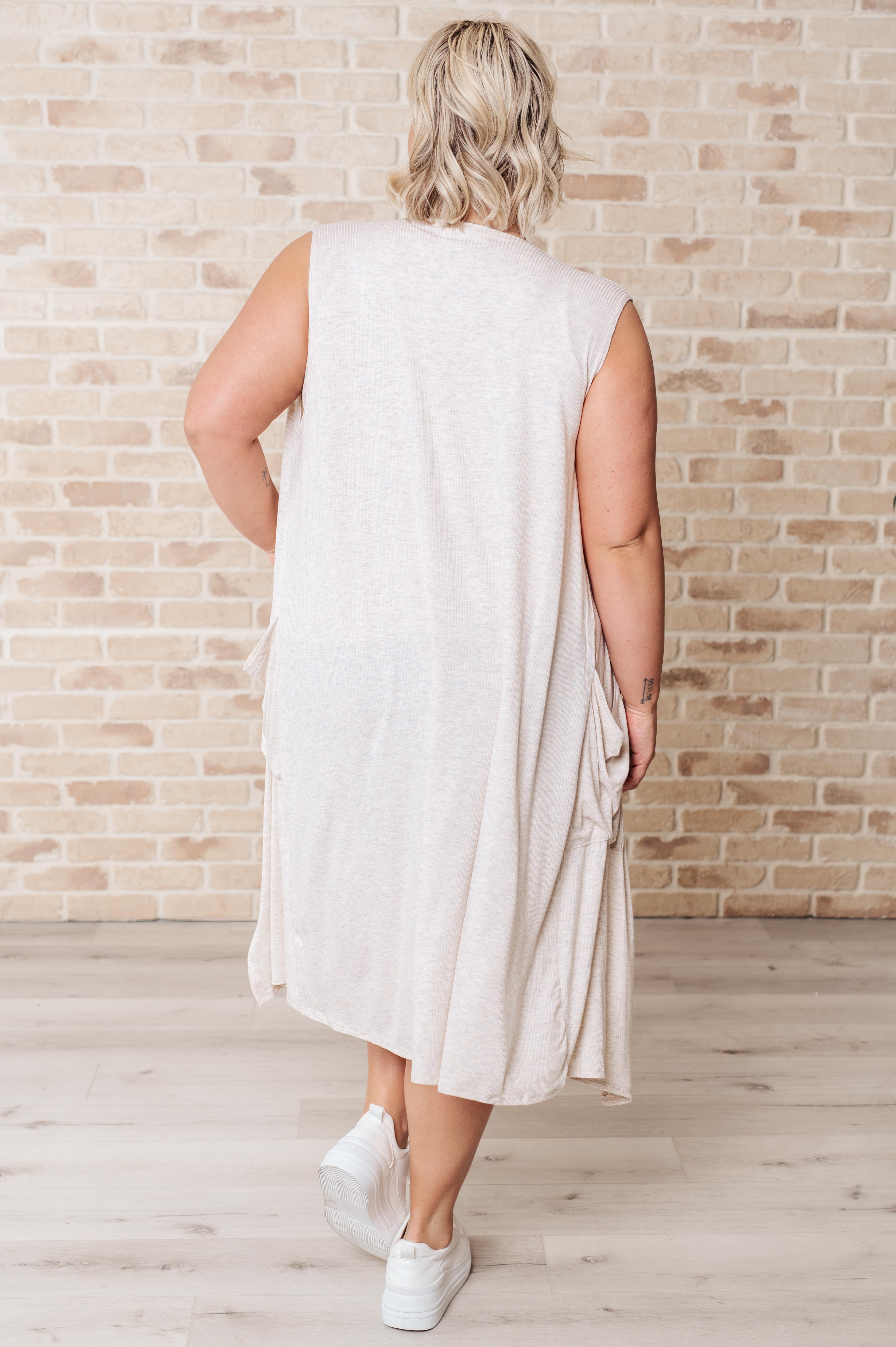 A.gain Breezy Boho Sleeveless Cardigan Layers