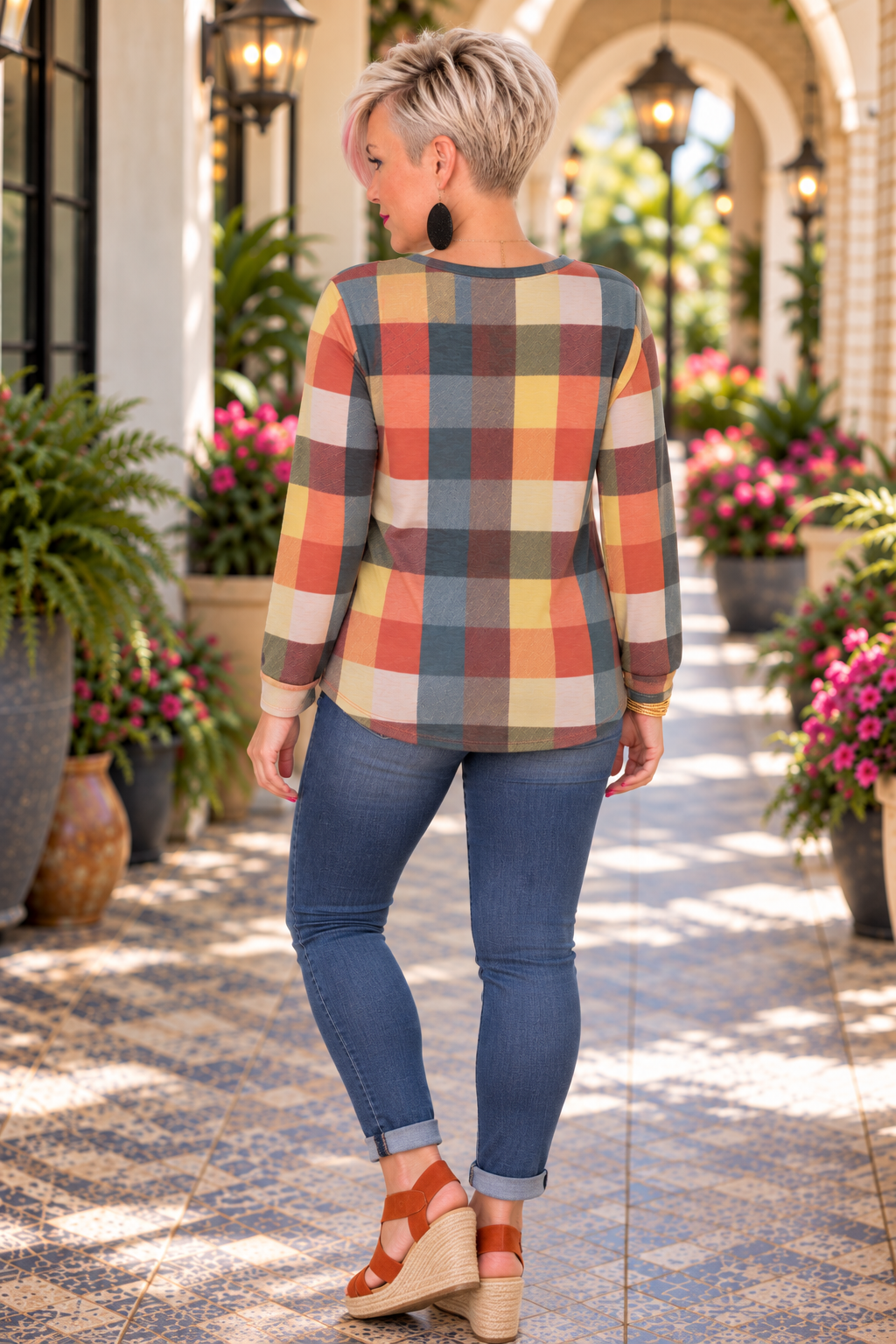 Haptics Check Those Boxes Long Sleeve Top