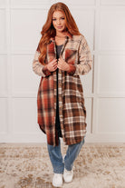 Haptics Cabin Fever Flannel Plaid Oversized Shacket Layers