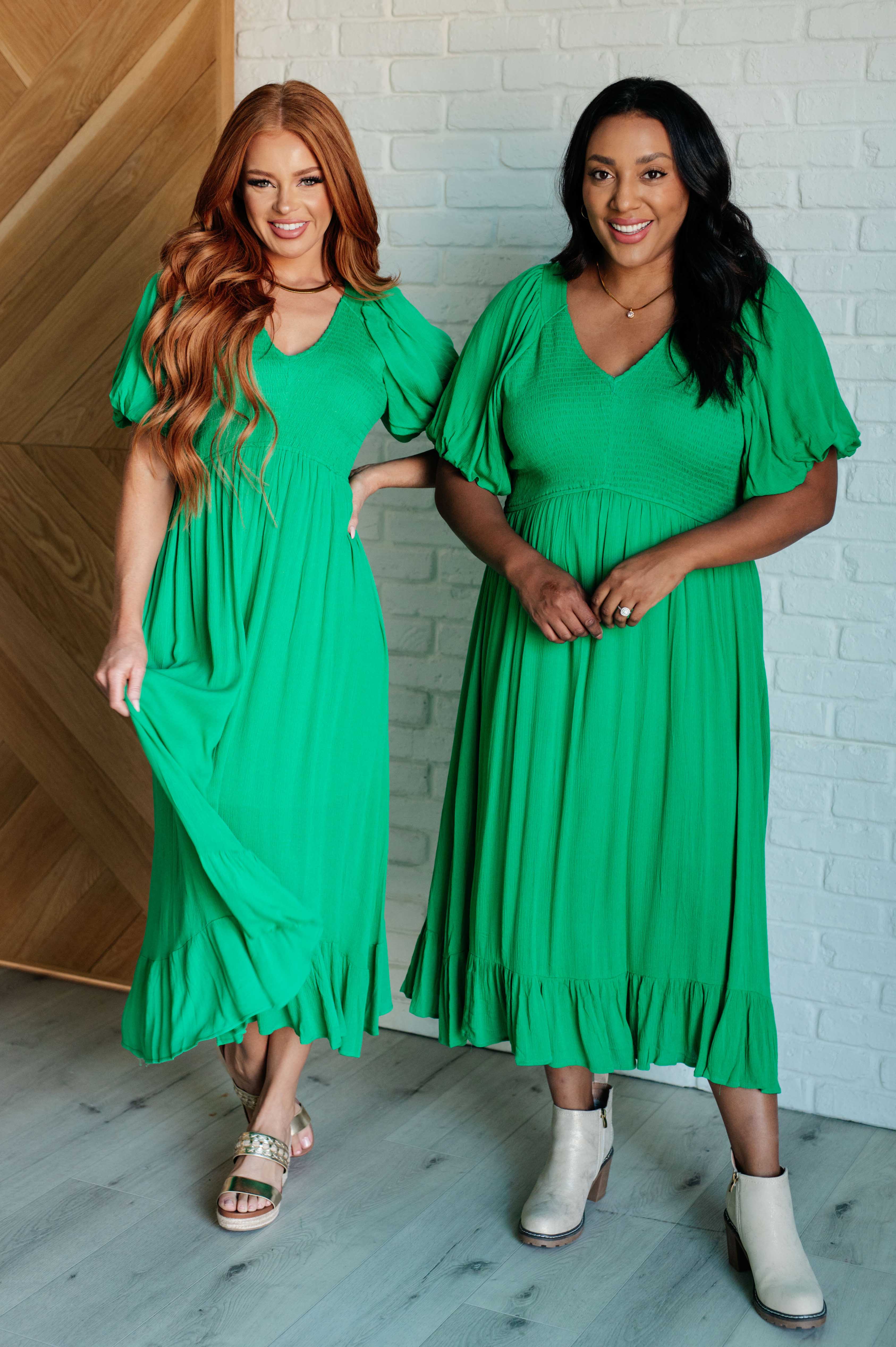 Jodifl Catch a Cloud and Pin it Down Smocked Bodice Dress Dresses