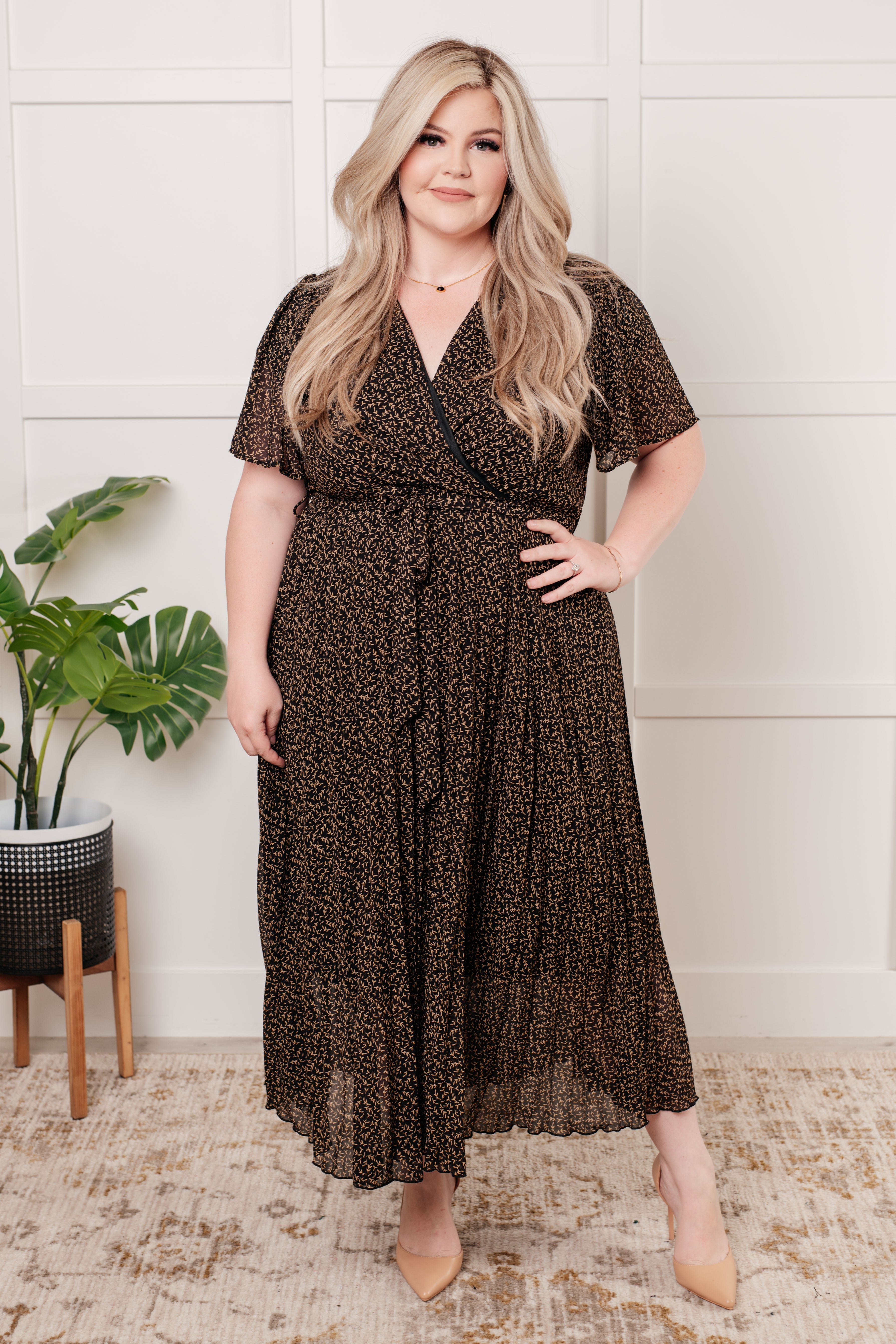 Polagram Cause a Scene Surplice Neck Dress 3XL Dresses