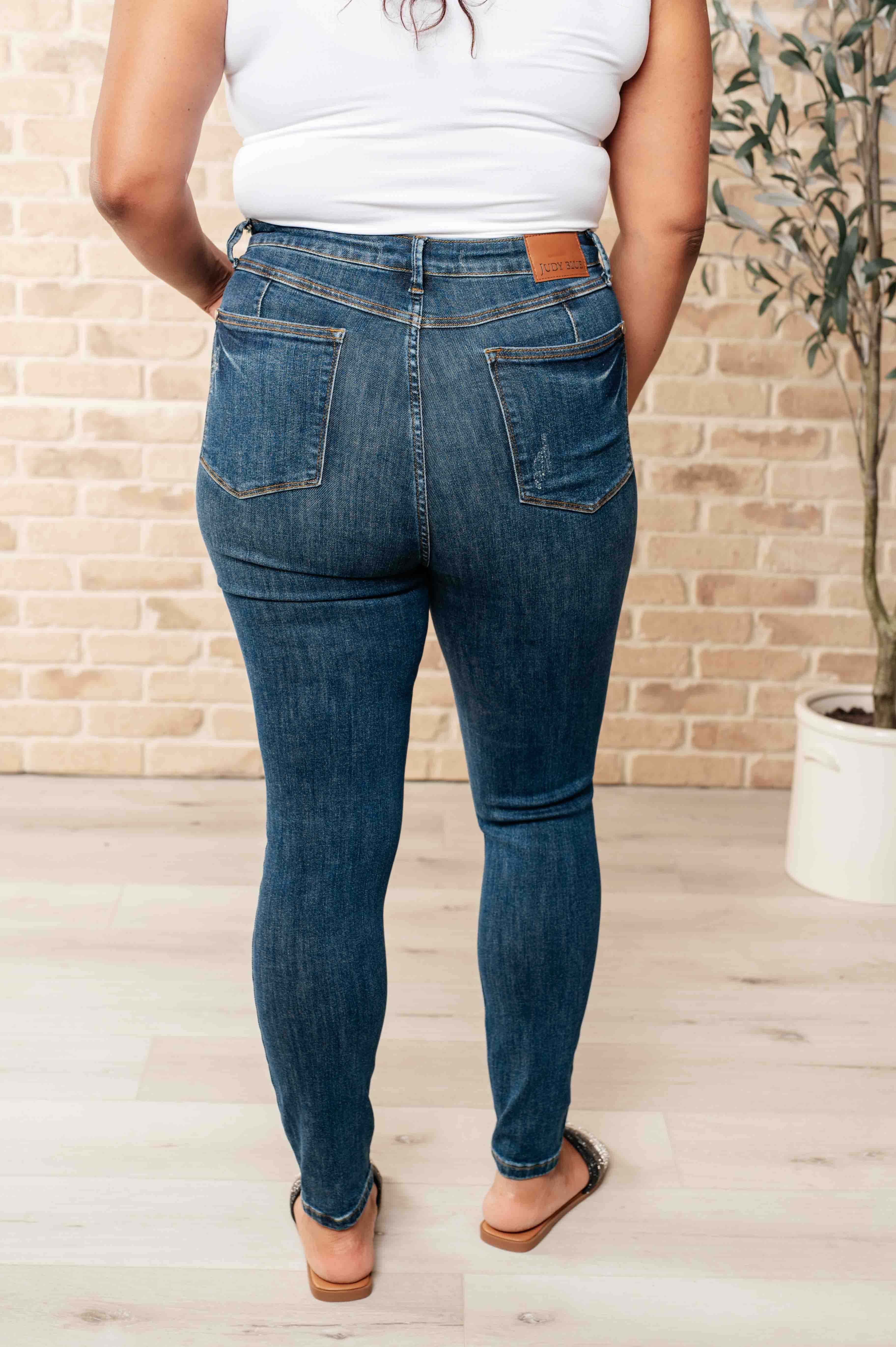 Judy Blue Cora High Rise Control Top Skinny Jeans Pants