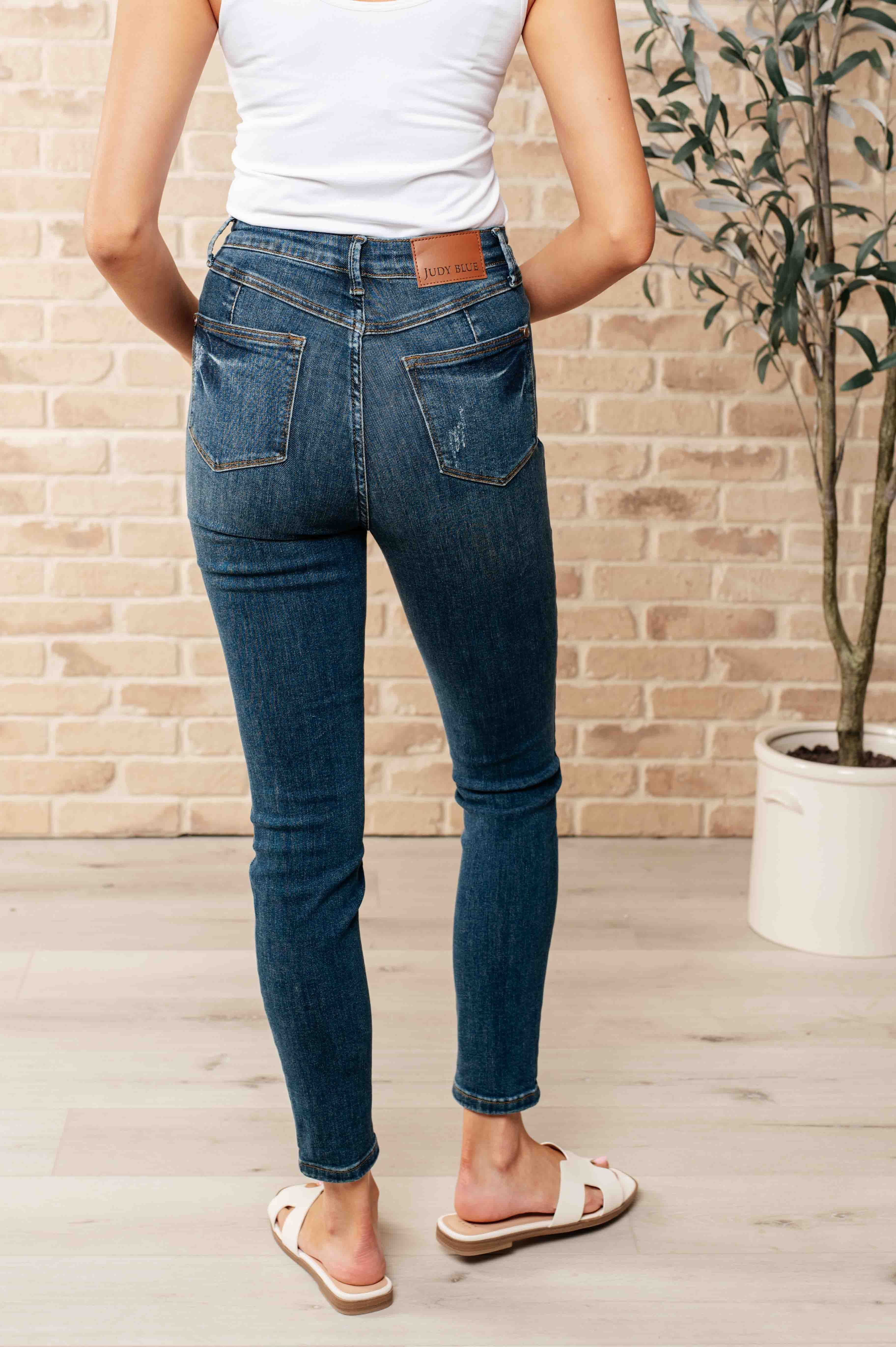 Judy Blue Cora High Rise Control Top Skinny Jeans Pants