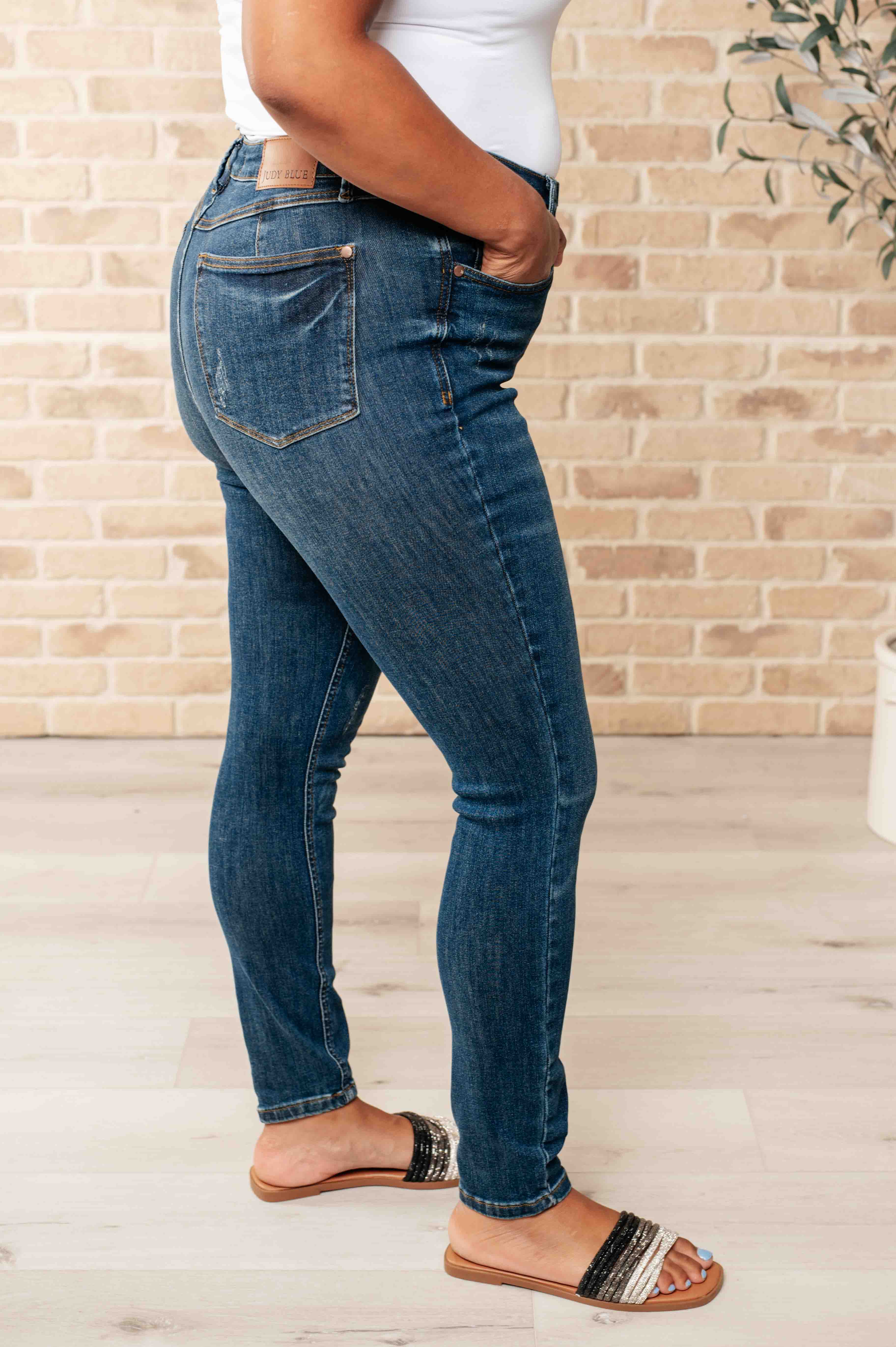 Judy Blue Cora High Rise Control Top Skinny Jeans Pants
