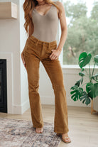 Judy Blue Cordelia Bootcut Corduroy Pants in Camel Womens