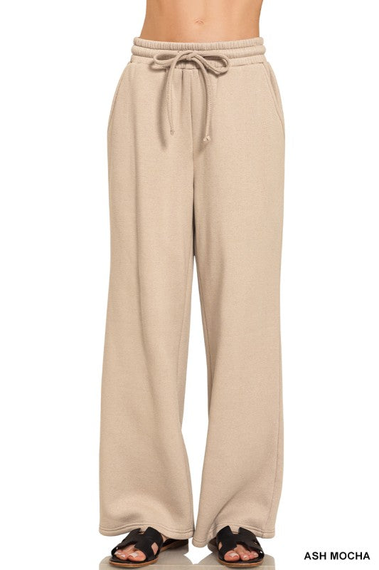 Zenana Dark Pink Fleece Long Sleeve Top and Sweatpants Set