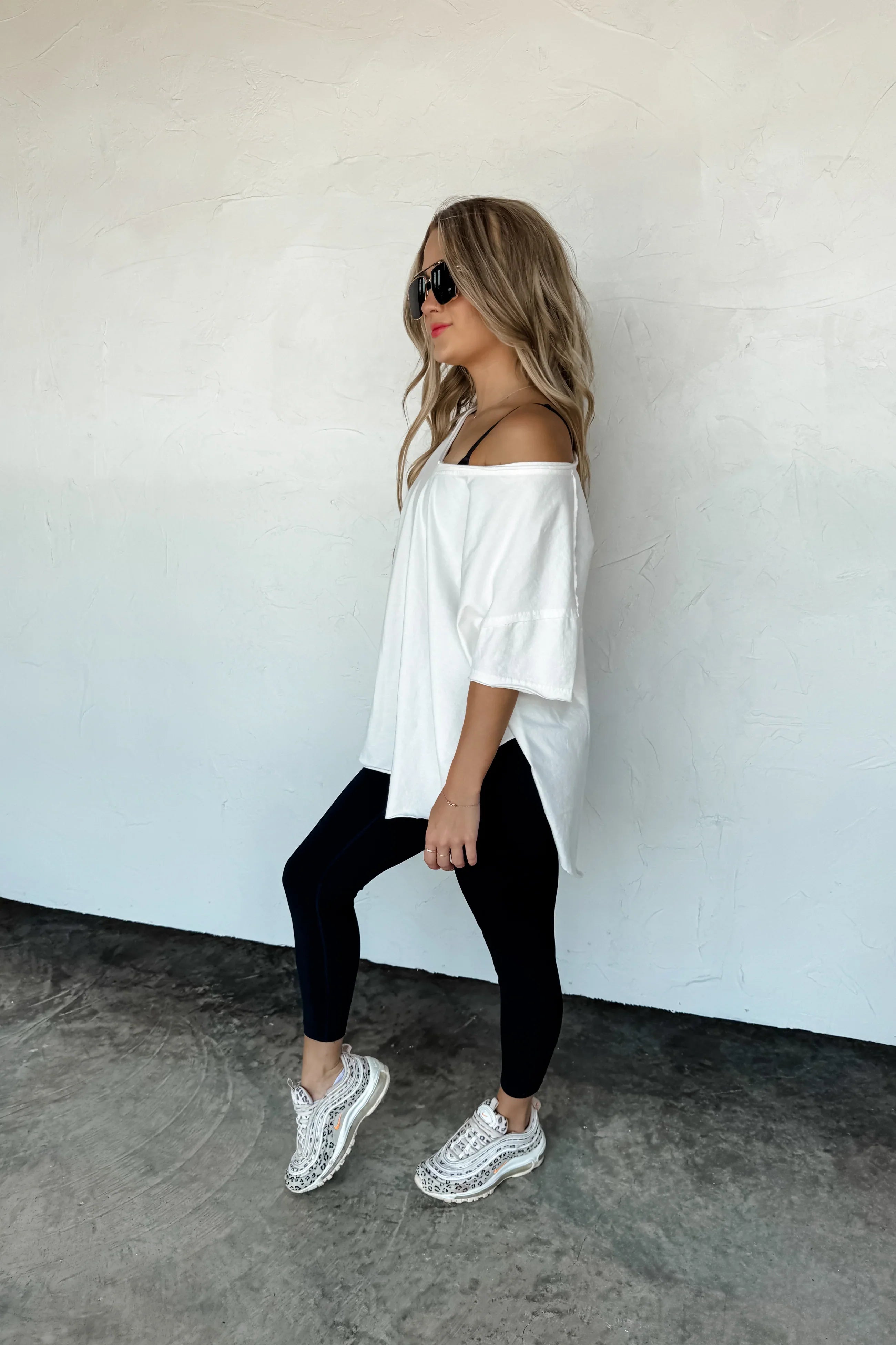 PREORDER: Blakeley Joey V-Neck Washed Cotton Boyfriend Tee Womens