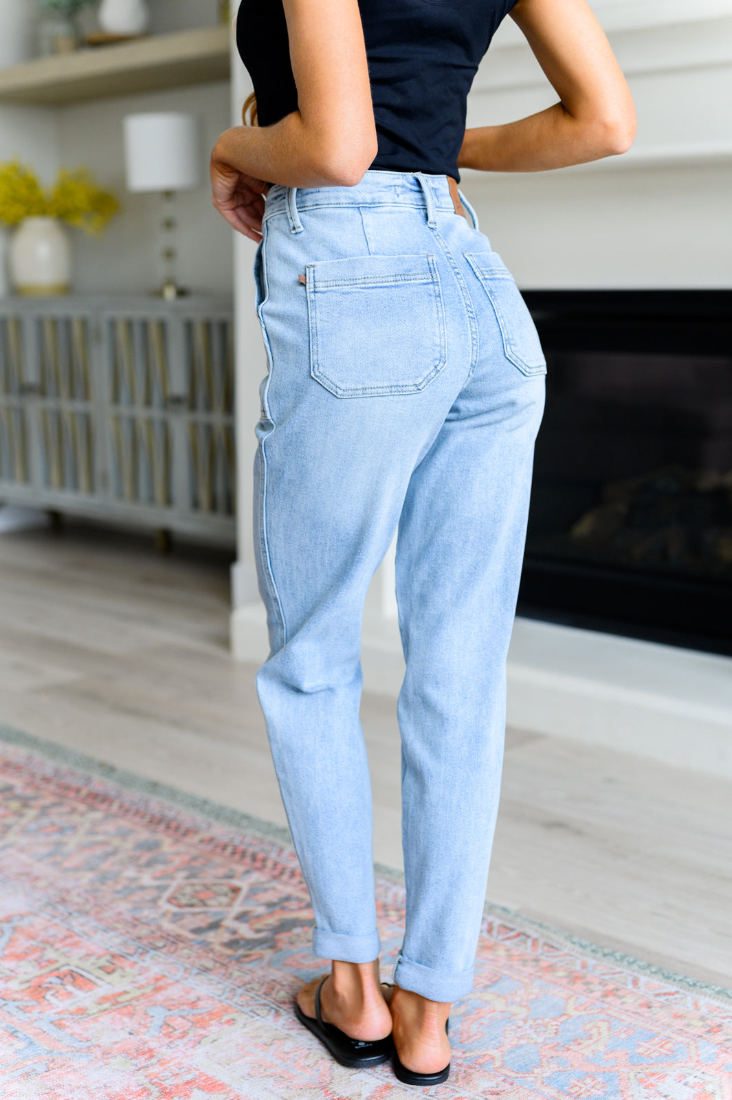 Judy Blue Cooper High Rise Vintage Denim Jogger Womens