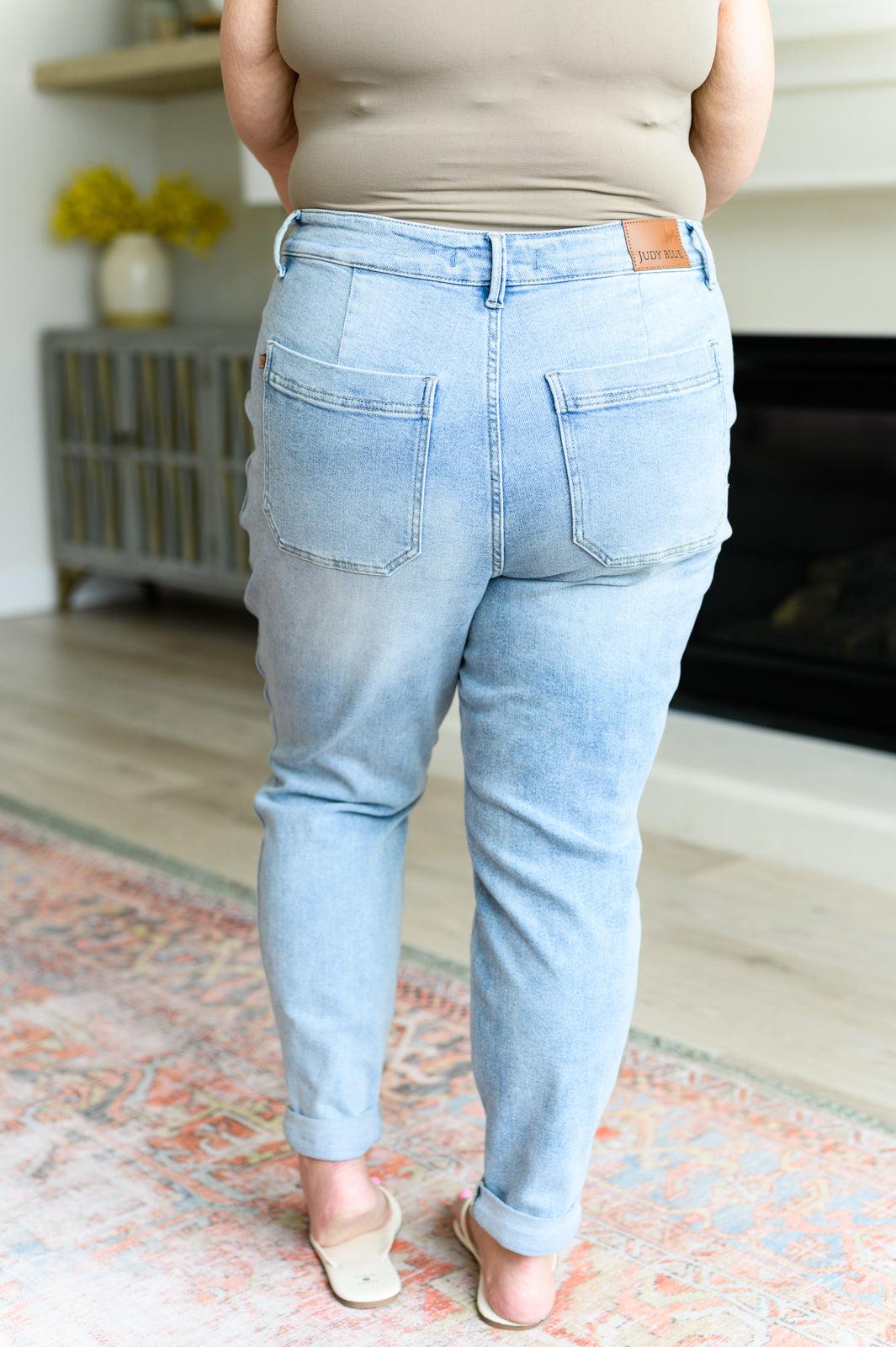 Judy Blue Cooper High Rise Vintage Denim Jogger Womens