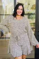 Haptics Days Go By Spotted Romper Womens