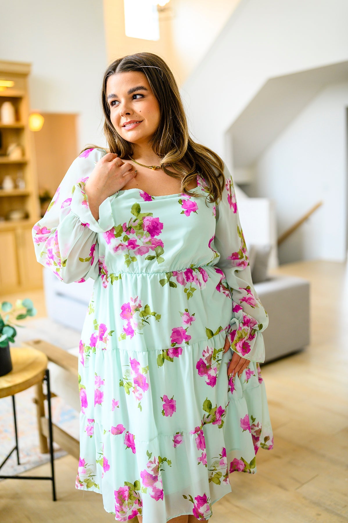 Haptics Delightfully Yours Floral Dress Womens