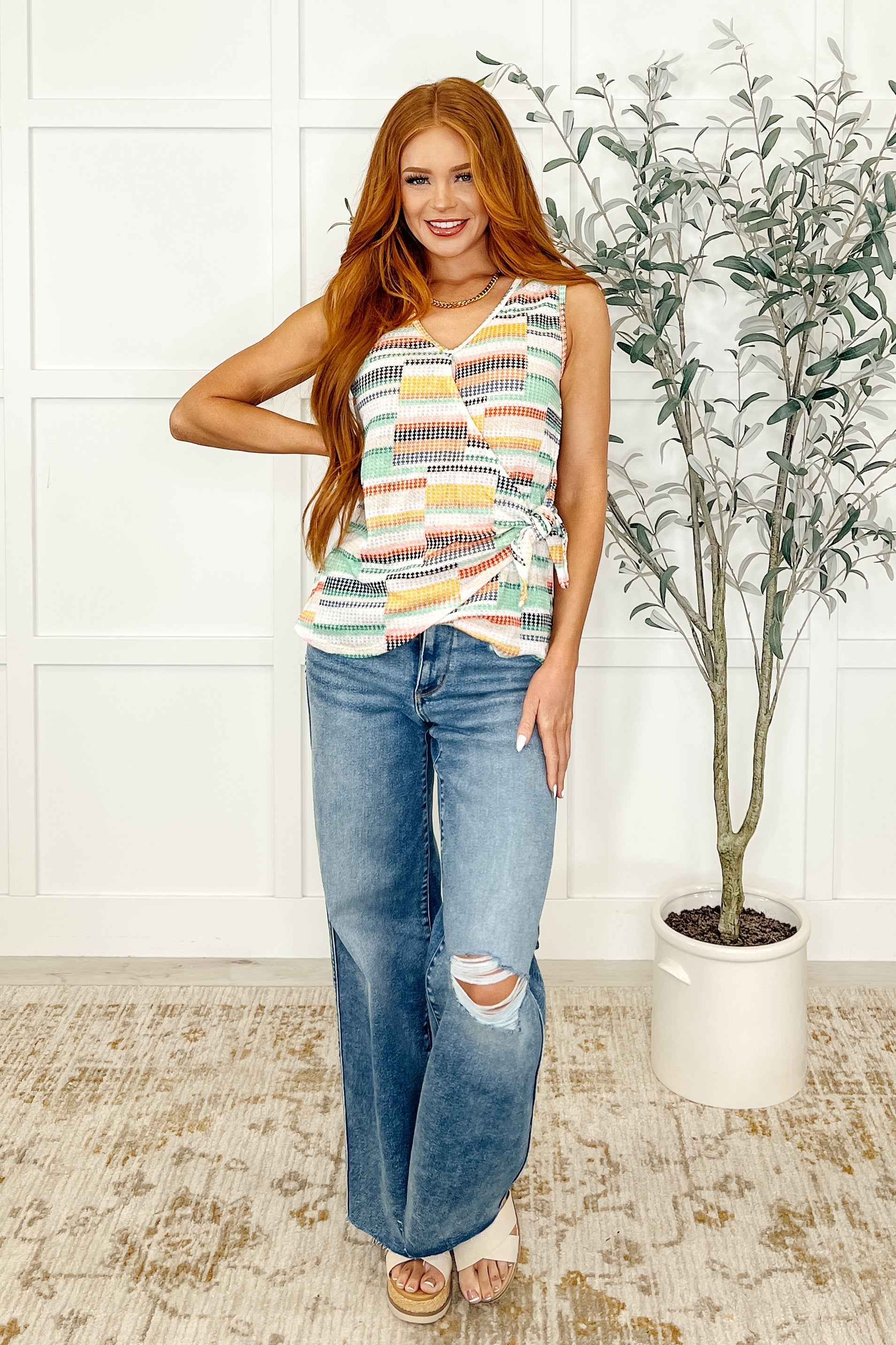 Sew in Love Do Ya Step V-Neck Tank Tops