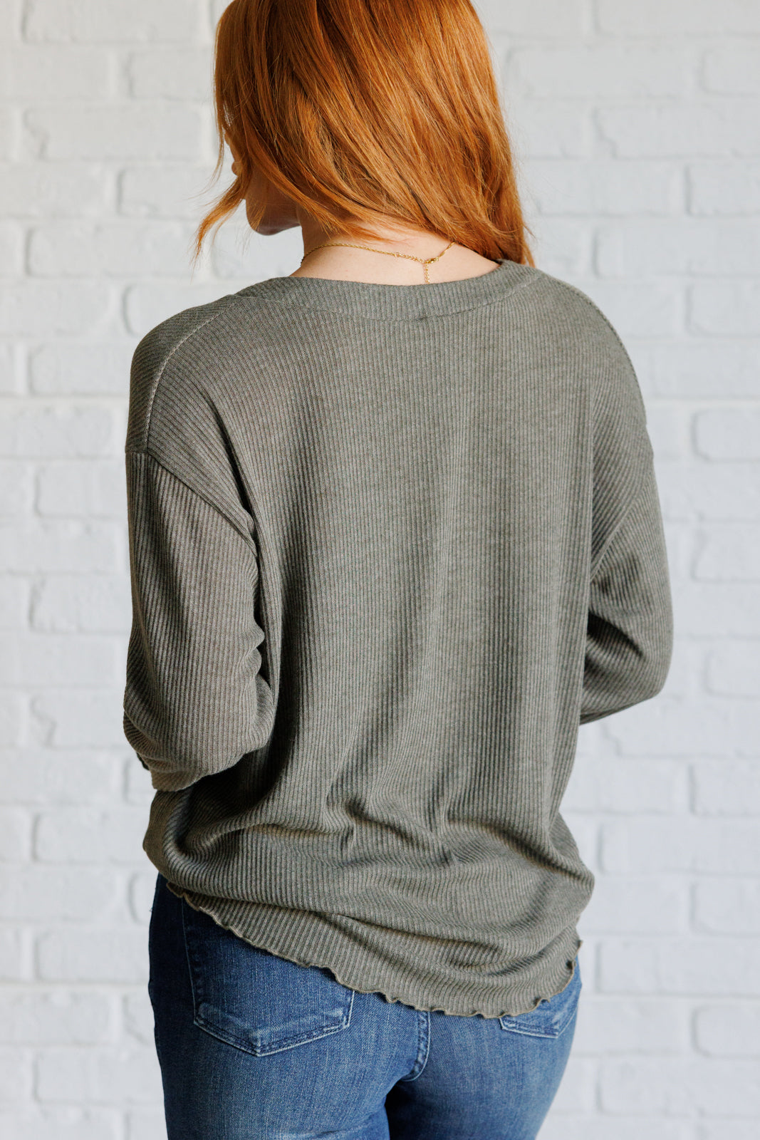 Sew In Love Don't Be Careless Ribbed Knit Top Tops