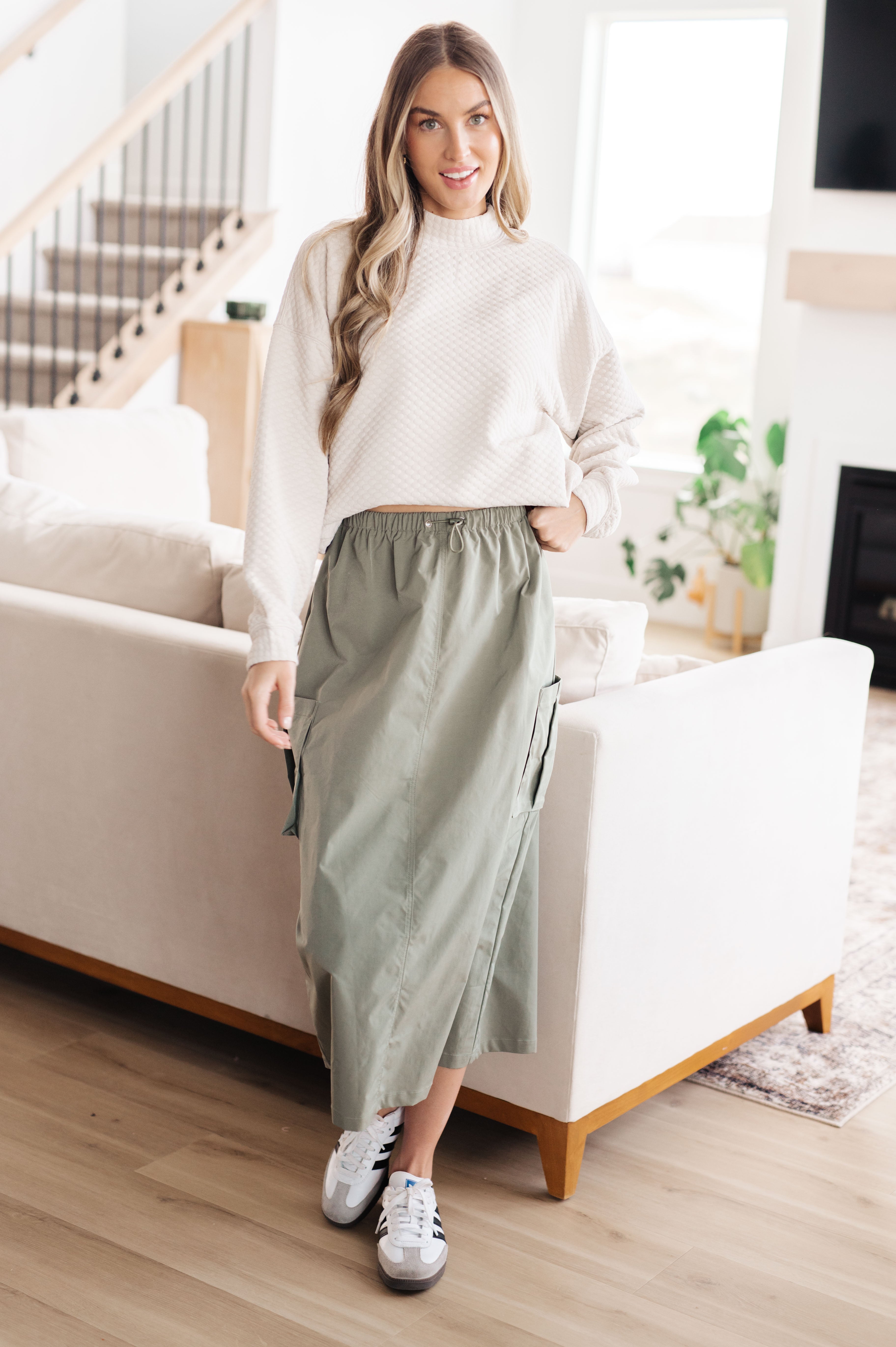 Jodifl Don't Change Anything Mock Neck Pullover Tops