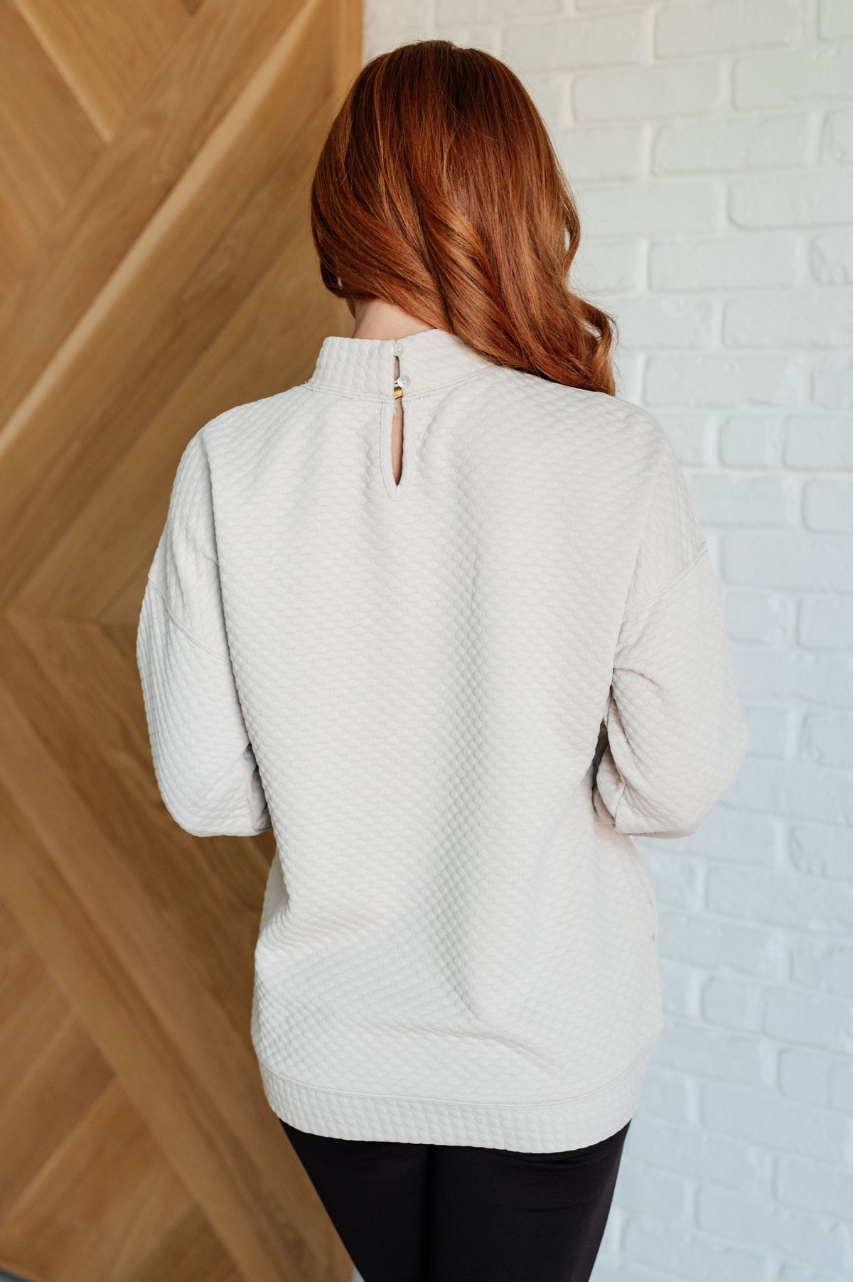 Don't Change Anything Mock Neck Pullover Tops