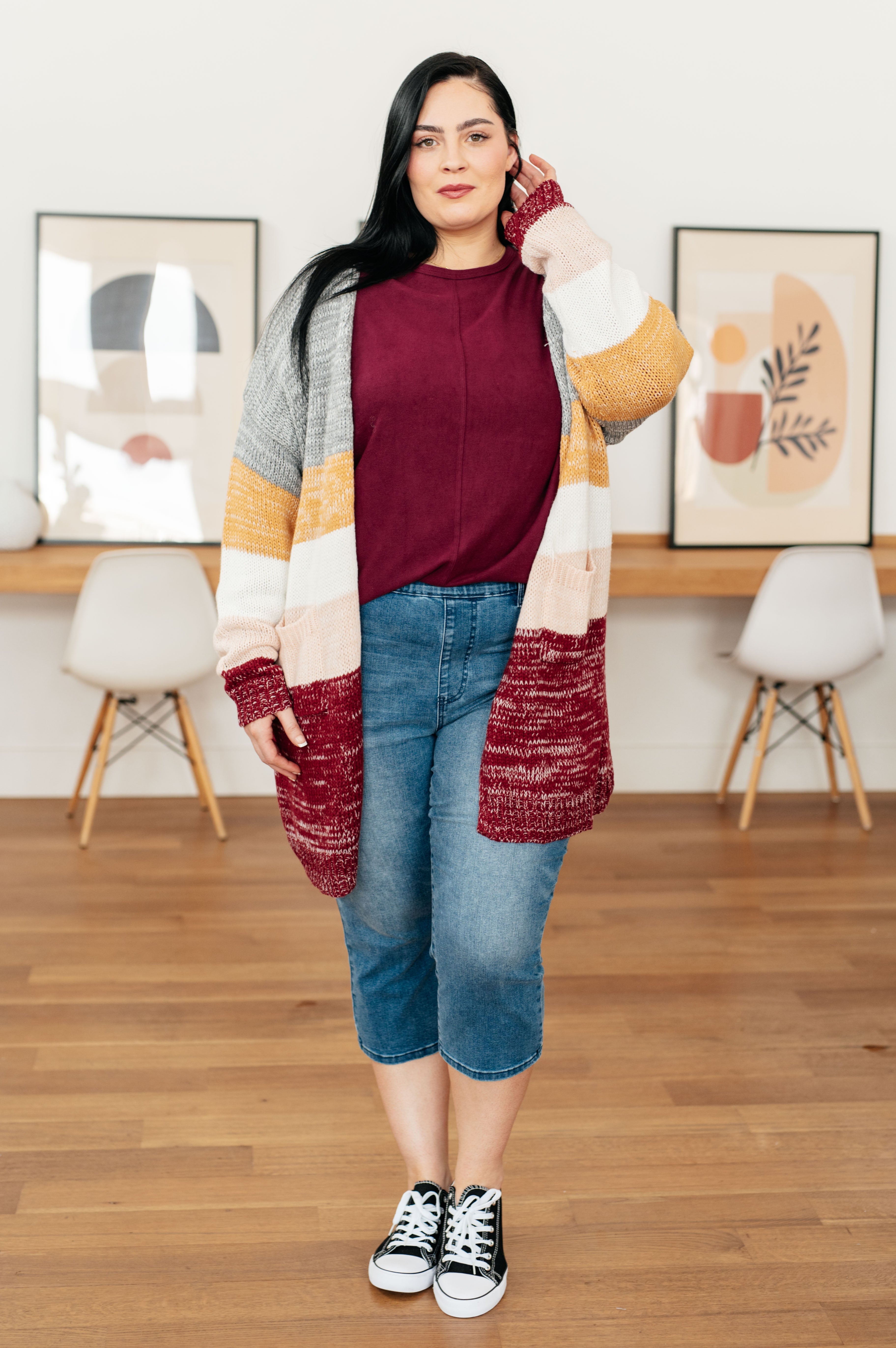 Drive Downtown Dolman Sleeve Top in Wine Tops