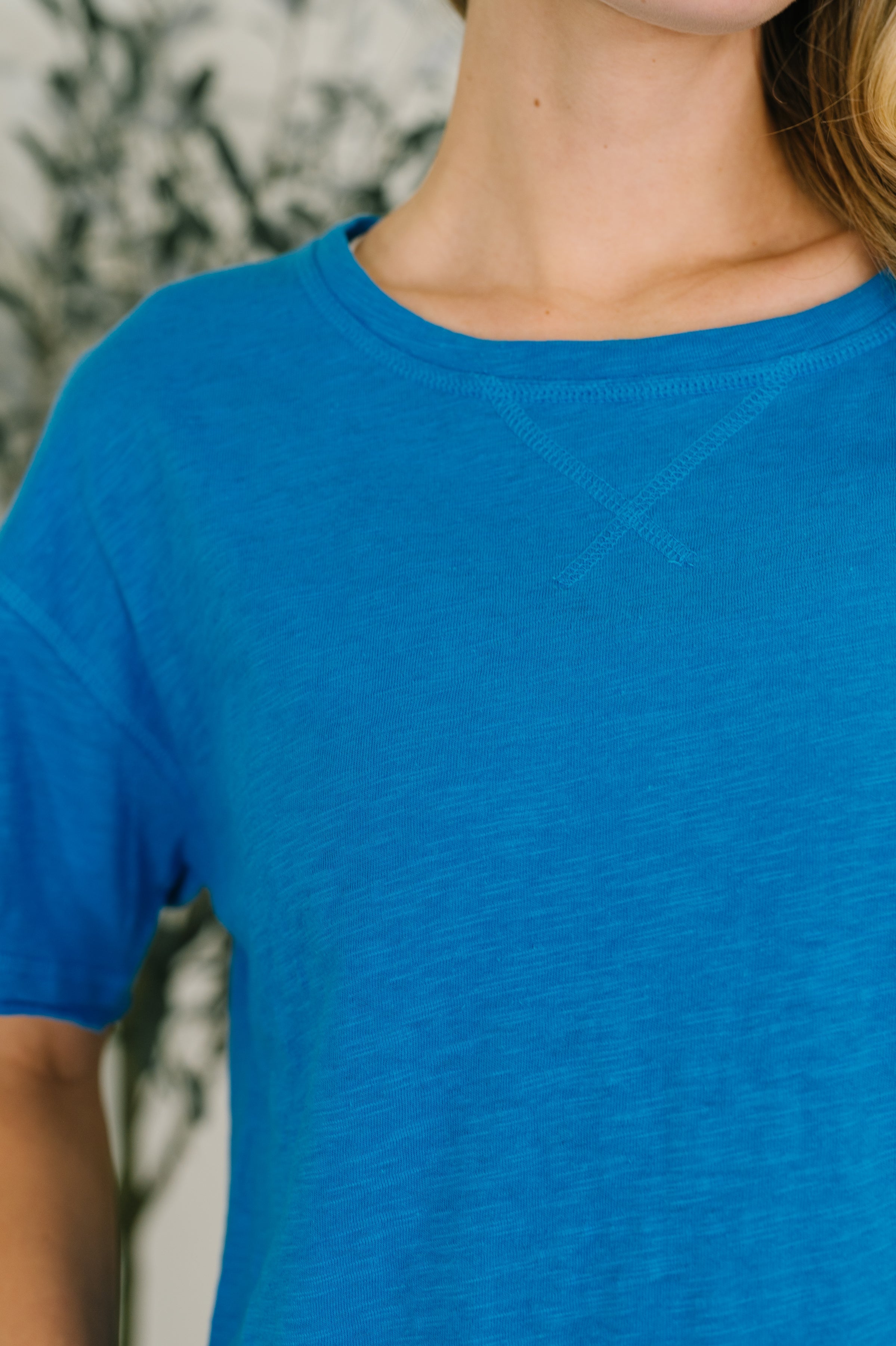 Zenana Effortless Edit Boxy Tee in Deep Sky Womens