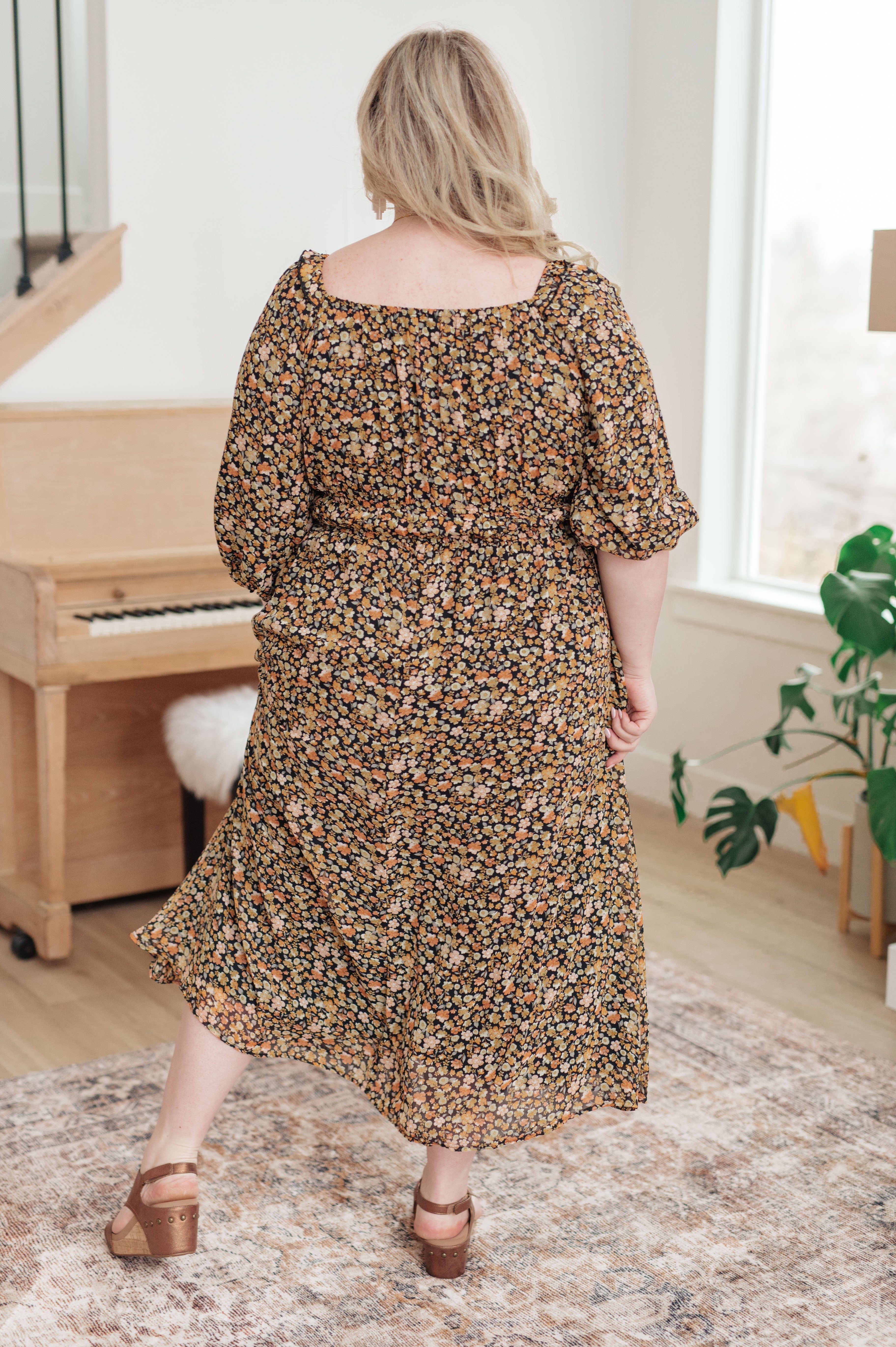 Polagram Ever So Briefly Ditsy Floral Maxi Dress Dresses