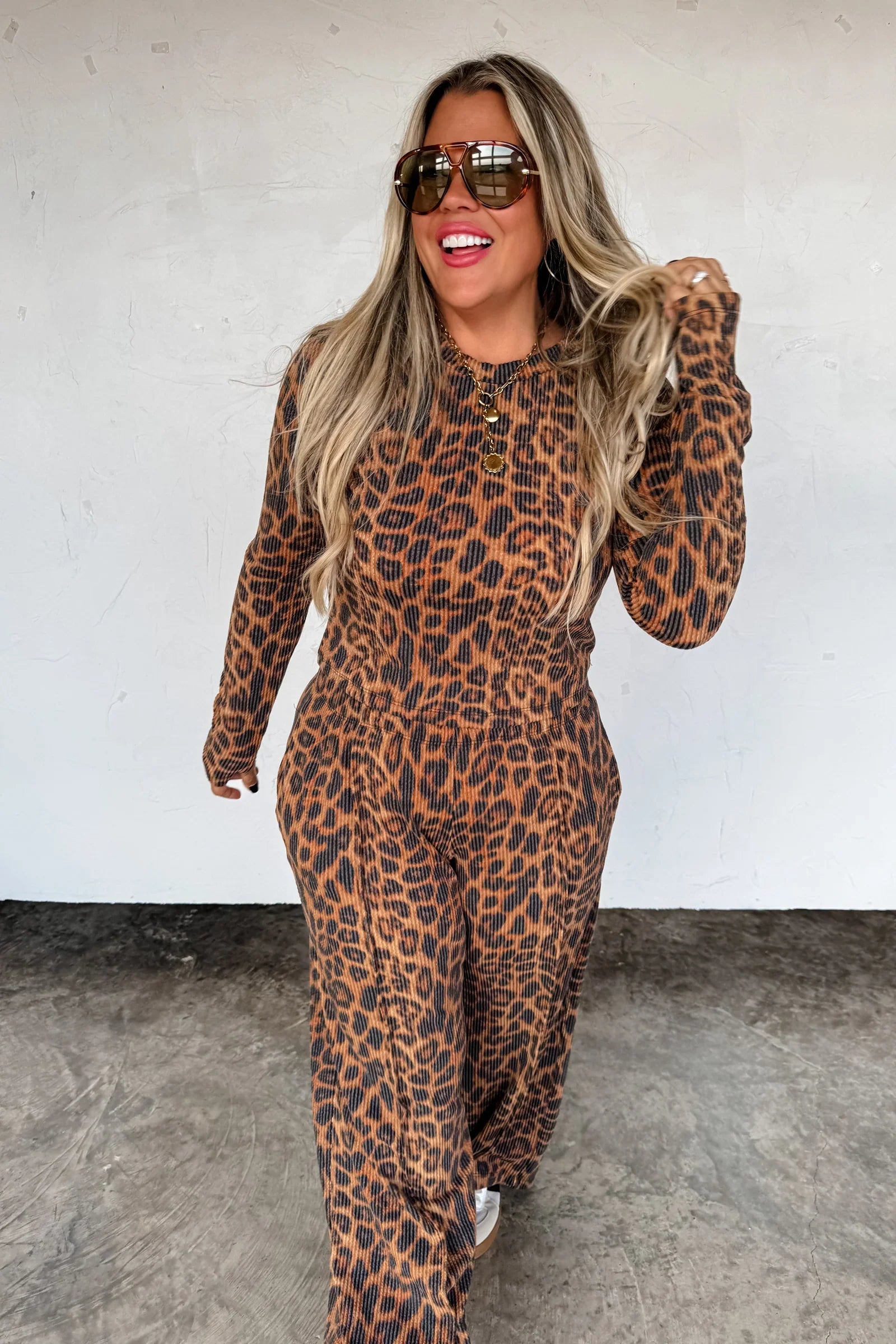 PREORDER: Blakeley Haven Cheetah Lounge Set Womens
