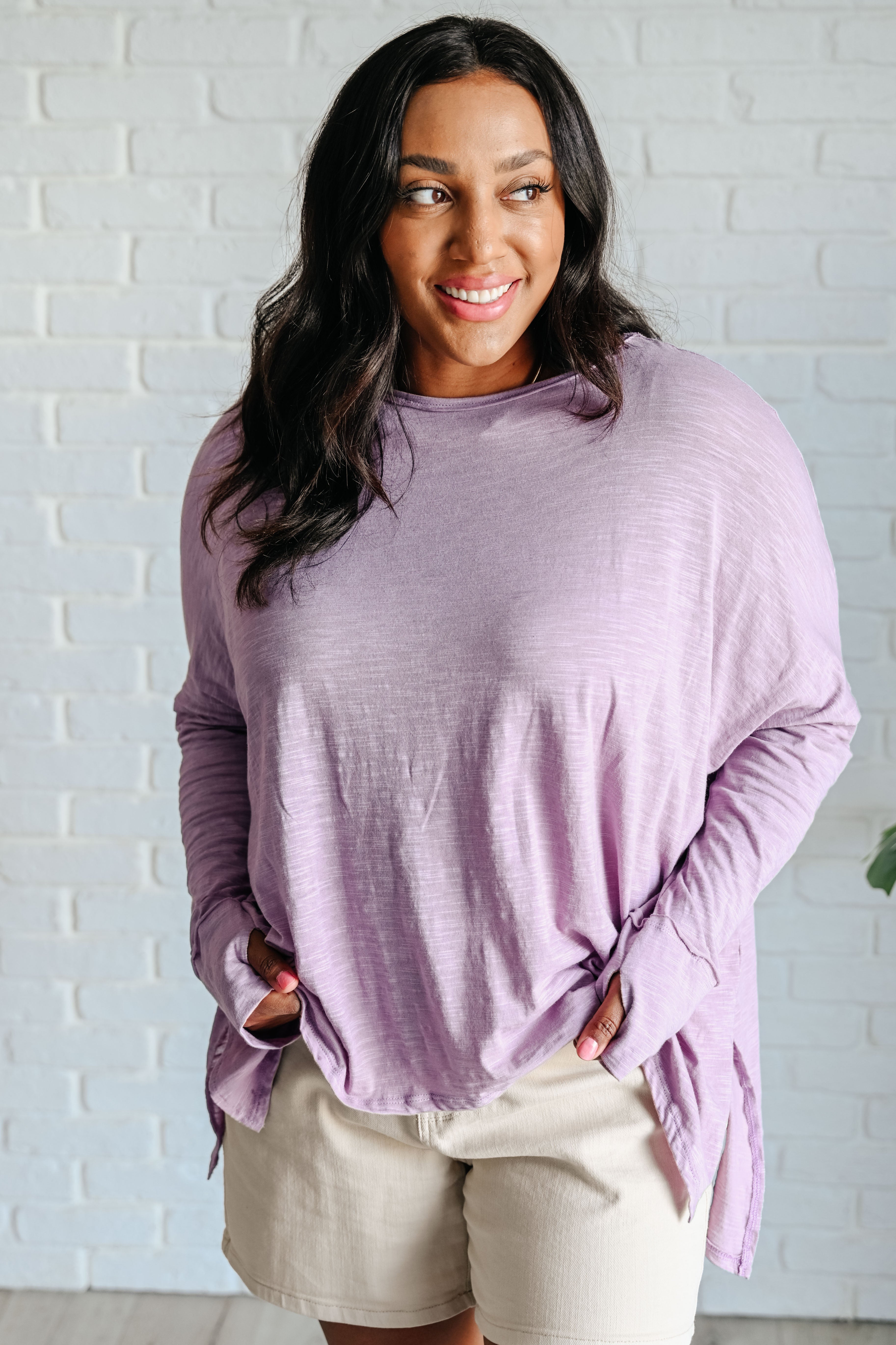 Sew In Love Face It Together Step Hem Pullover Shirts & Tops